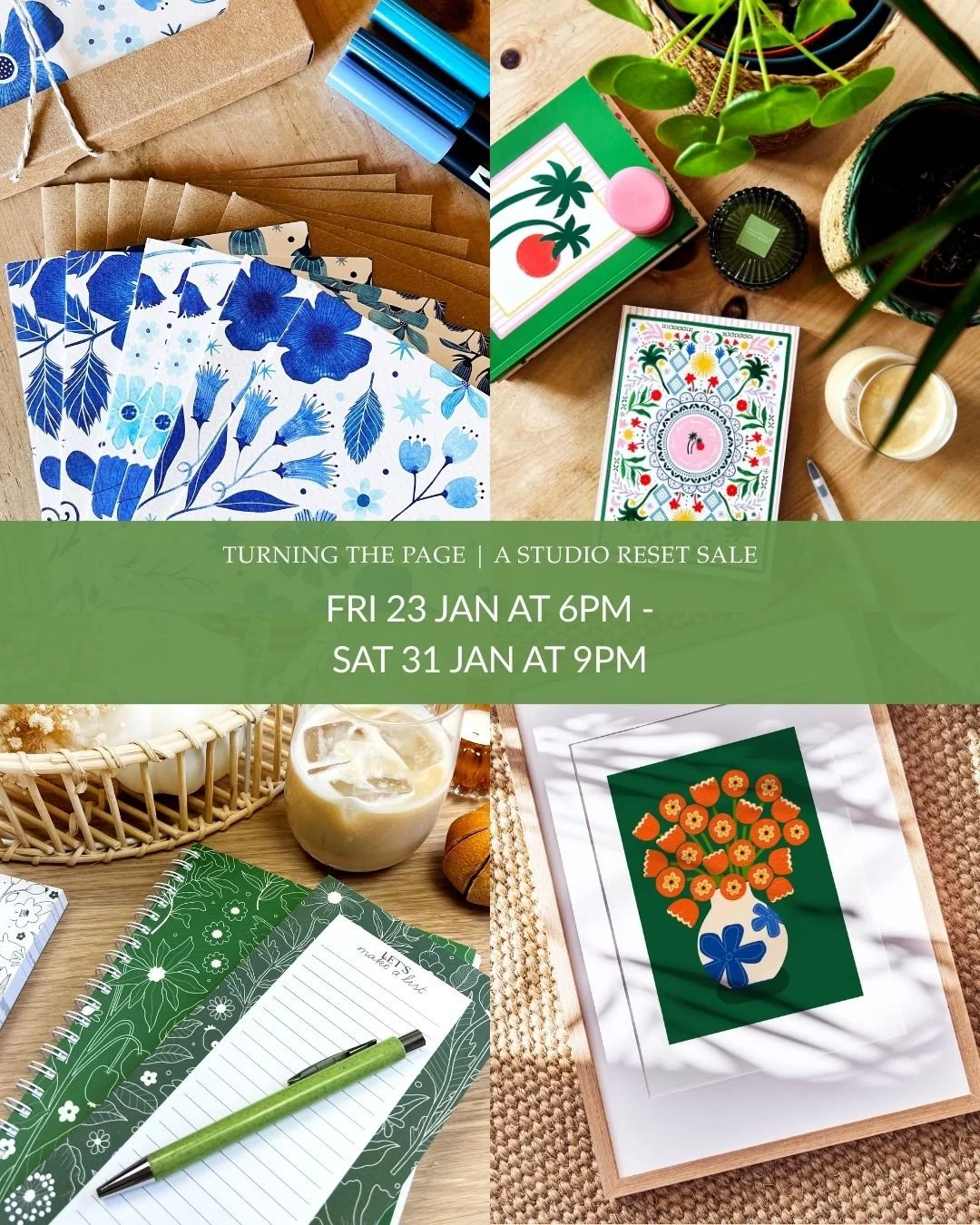Set your alarms for the 'Turning the Page' Sale 🌿

From 6pm on Friday 23rd January until 9pm on Saturday 31st January, I&rsquo;ll be holding a BIG studio reset sale to help clear space for Leaf Lane Studio&rsquo;s next chapter.

This sale includes a