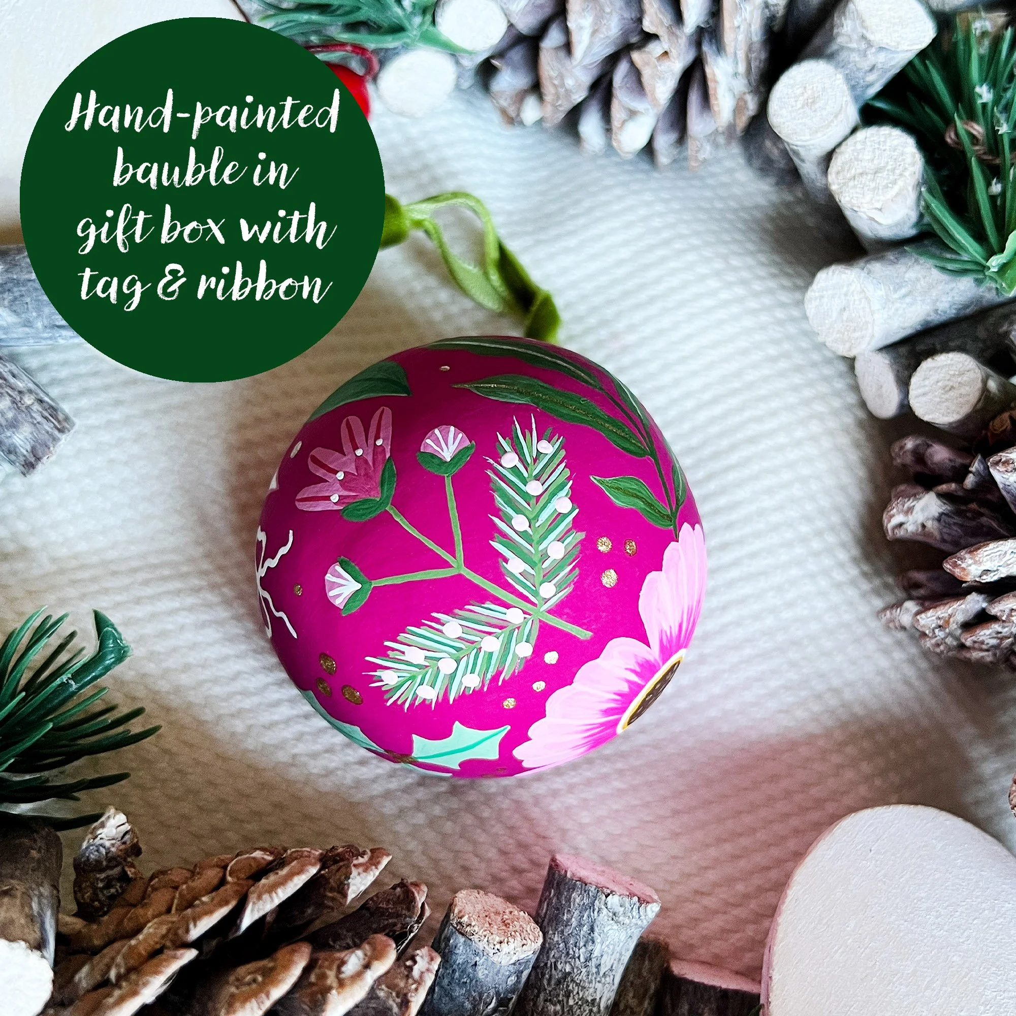Pink Bauble Christmas Leaf Lane Studio 5.jpg