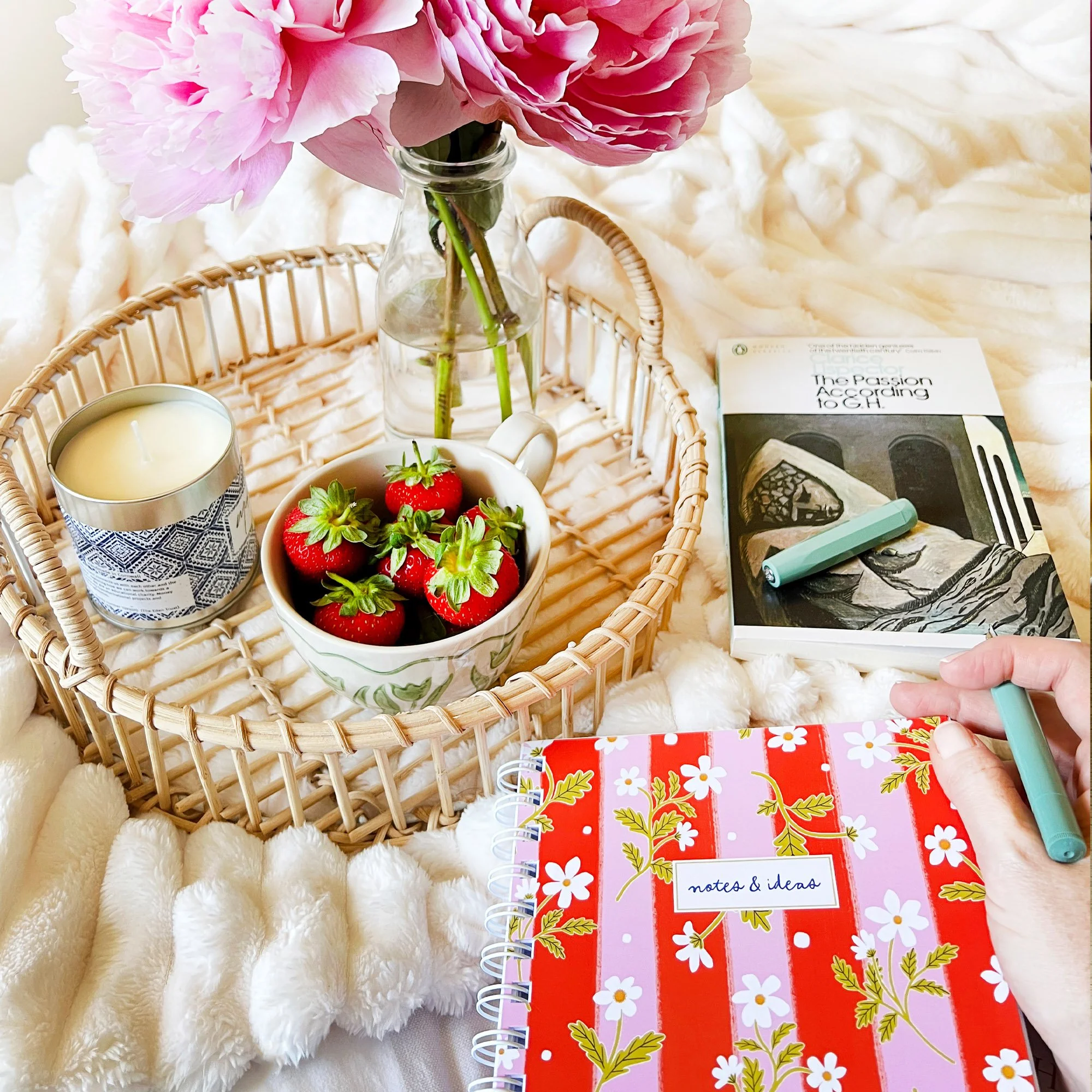 Pink and Red Striped Notebook Leaf Lane Studio 6.jpg