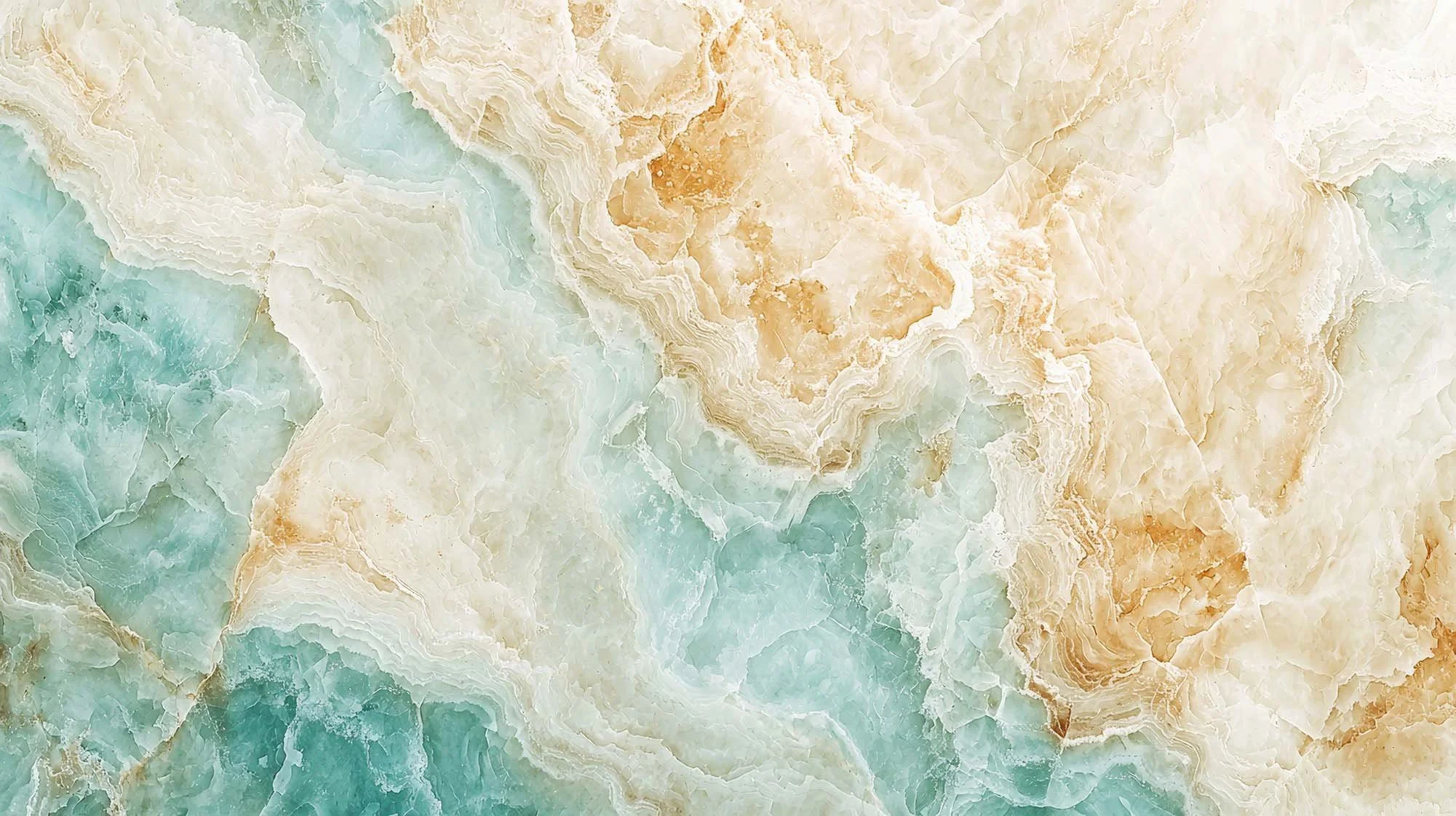 Beautiful glassy greens and sandy colours with striking layered onyx mineral stone textures.