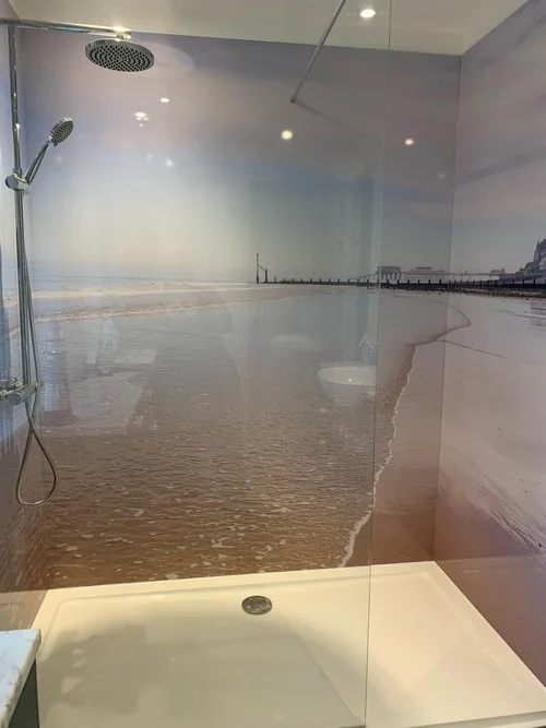 Cromer Beach panoramic shower