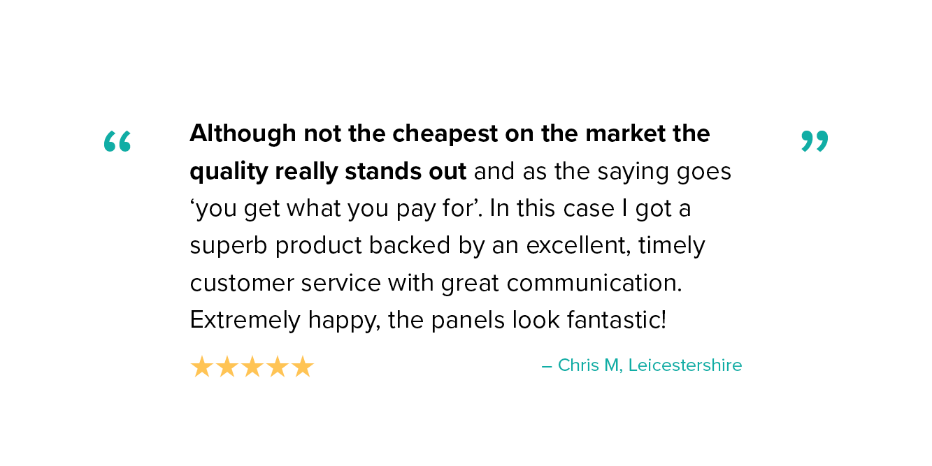 Customer review 1 - Trustpilot