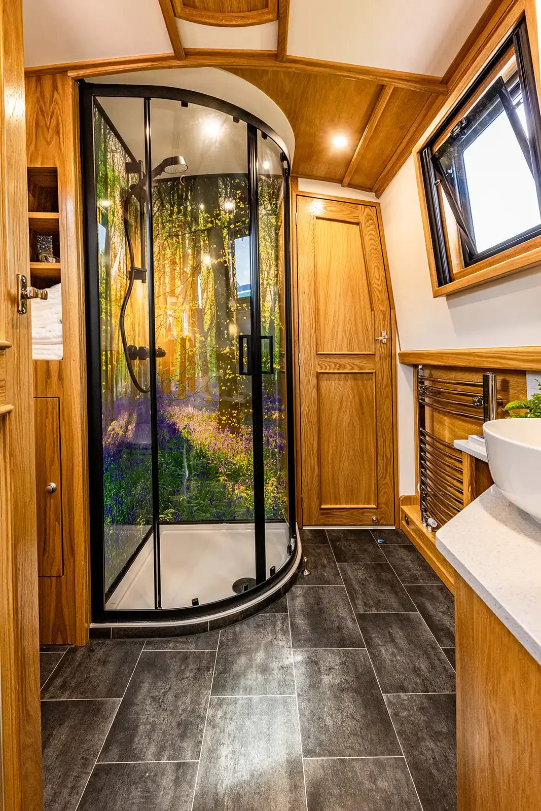 Custom Narrowboat Shower Panels