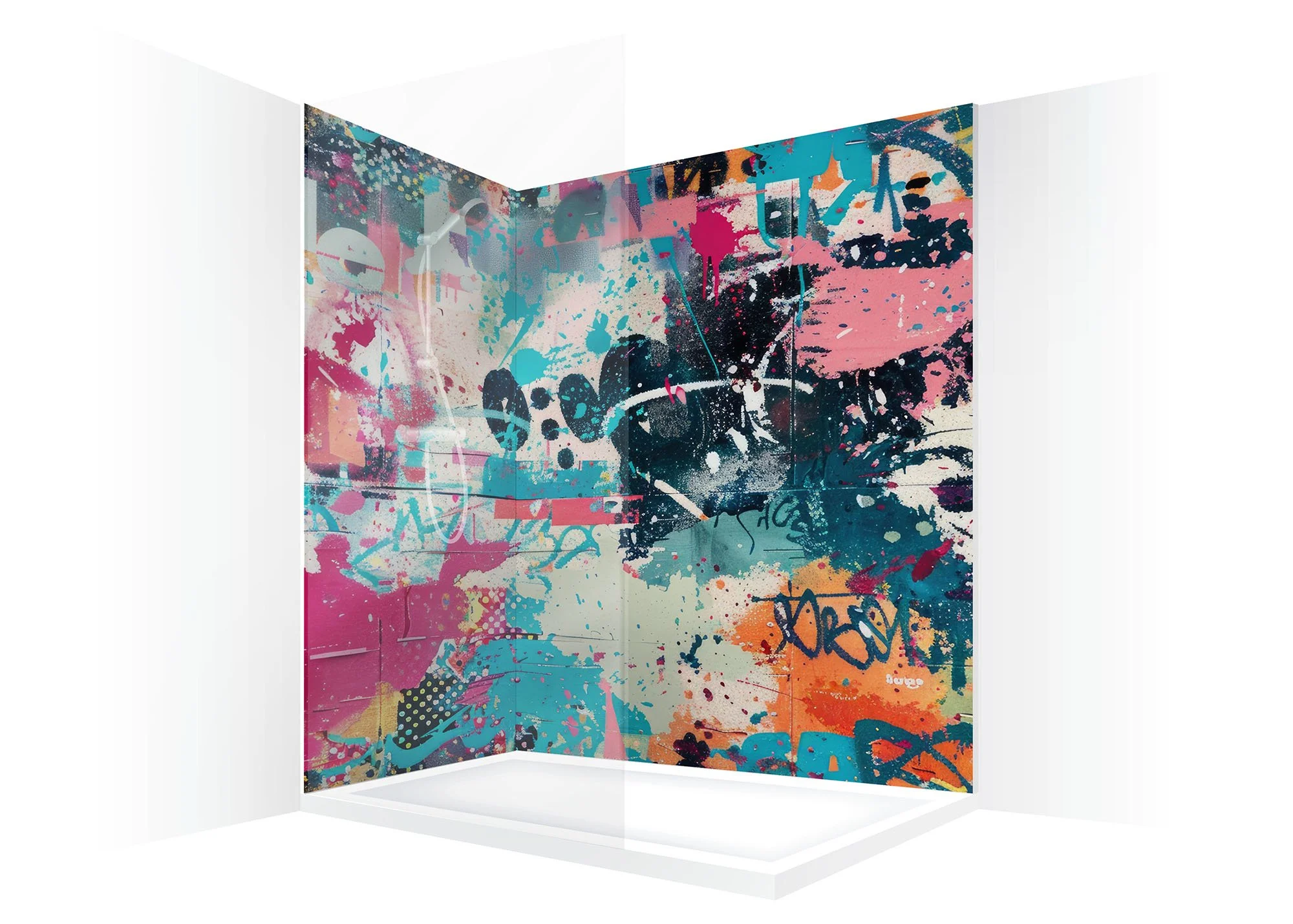 URBAN GRAFFITI shower panels