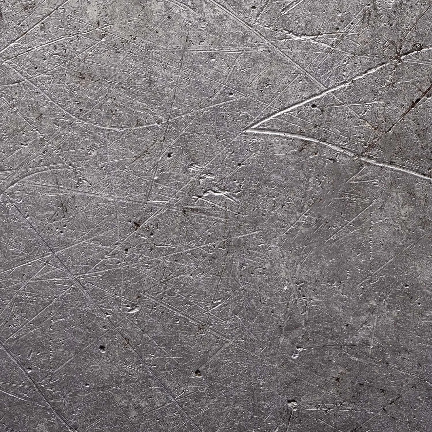 close up detail section of a zinc sheet image, character details of scratches, pitted dents and scuffs of aged patina