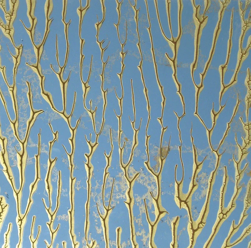 Natural Process Series. Acrylic on Vintage Mirror. 12x12