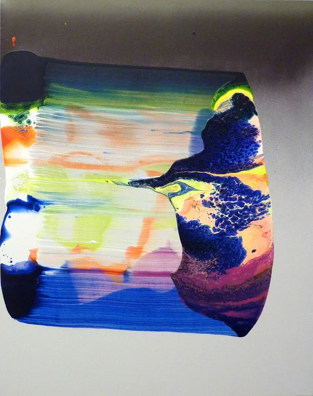 SP6616. Acrylic and Spray Paint on canvas. 24x36
