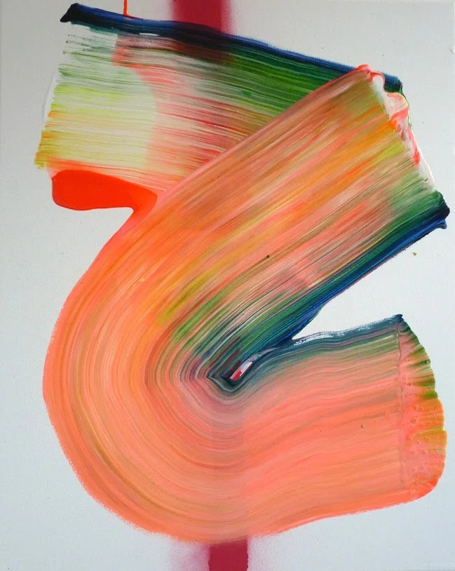 SP7855. Acrylic and Spray Paint on Canvas. 16x20