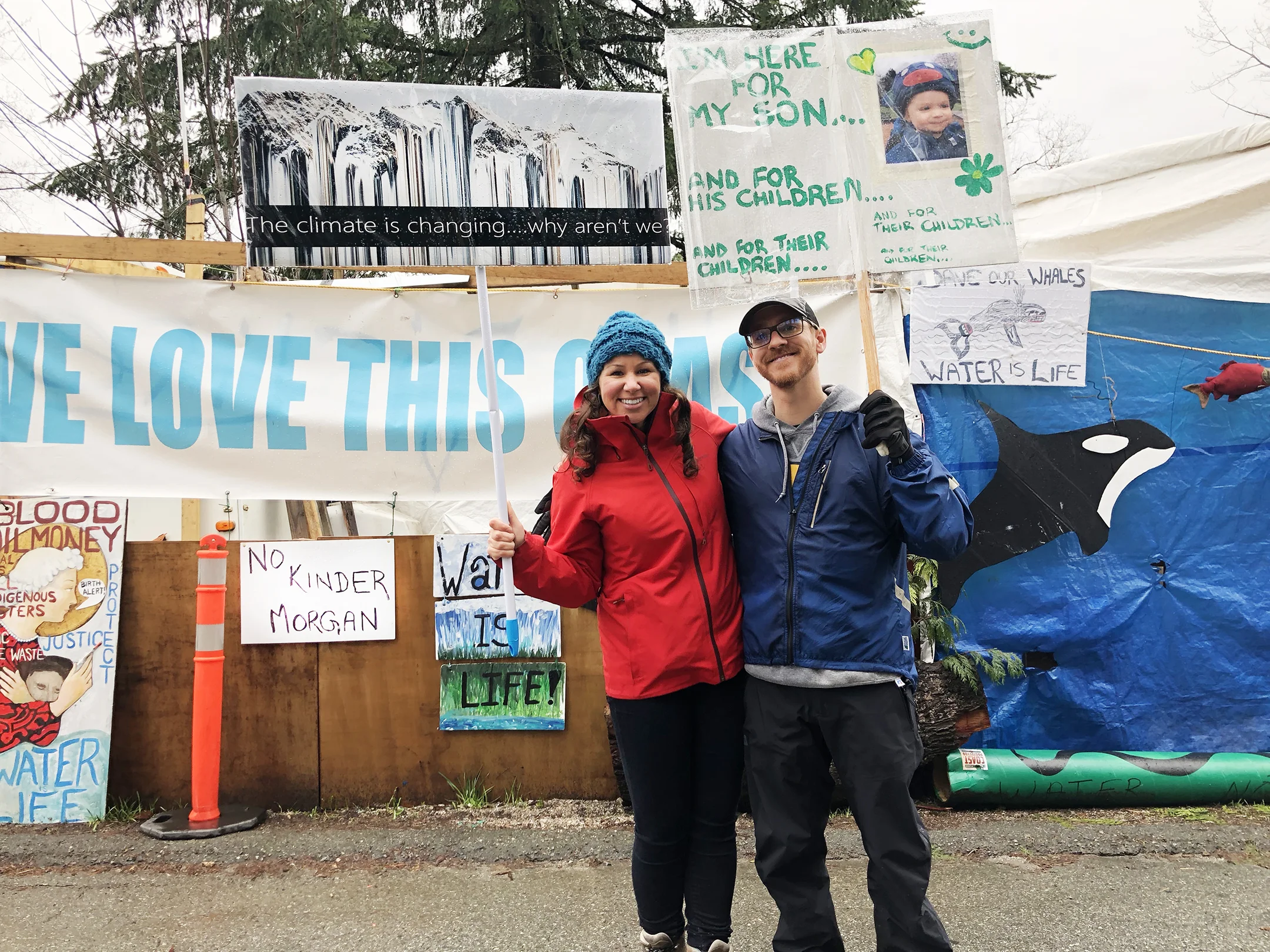 Kinder Morgan Protest, Burnaby Mountain, April 7th 2018 | With my lifelong friend, Wes McVey.