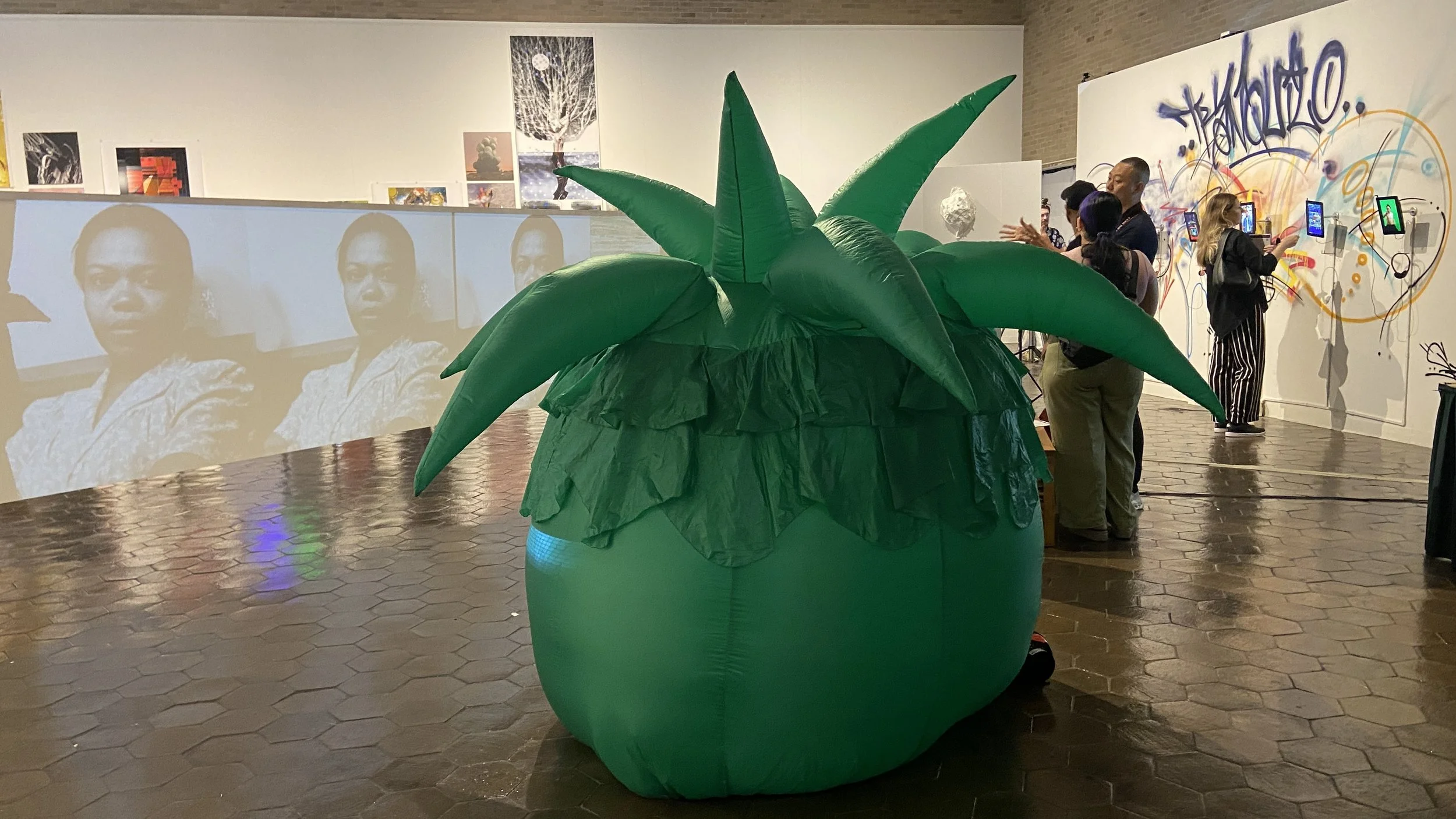  Tomatillo, shimmer small anemone, Kingsborough Art Museum,  “Hello Brooklyn!” // Techspressionism 2024   