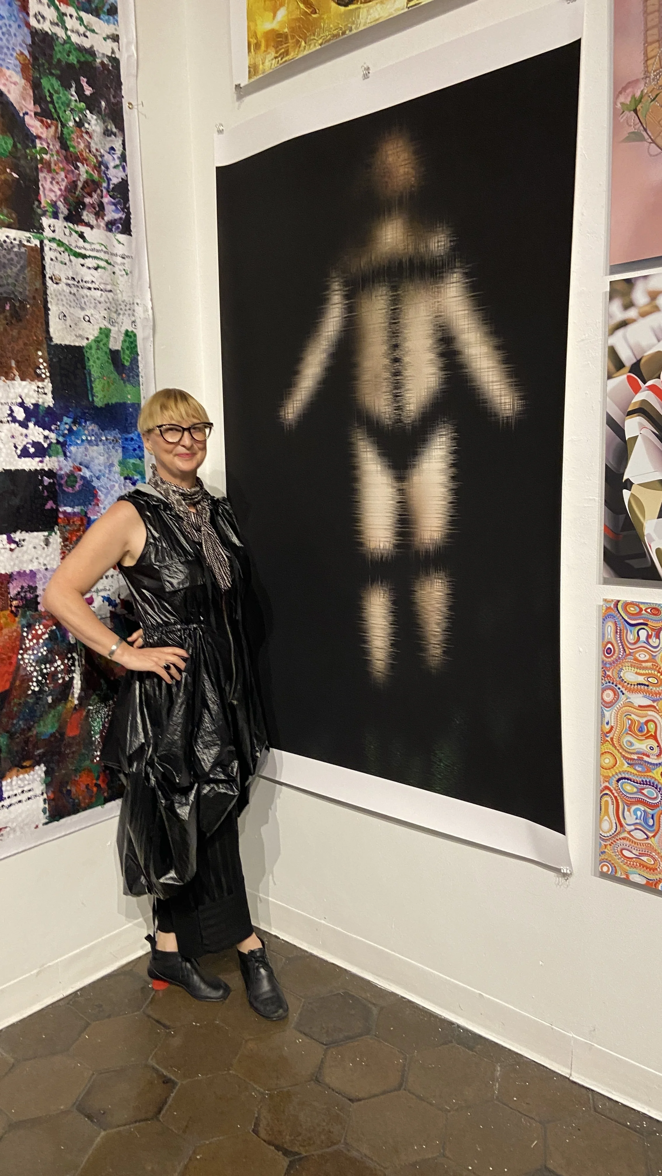  "black and white: a man ray redux" v1 with artist  “Hello Brooklyn!” // Techspressionism 2024 show, Kingsborough Art Museum,&nbsp;August 7 - September 25 2024  
