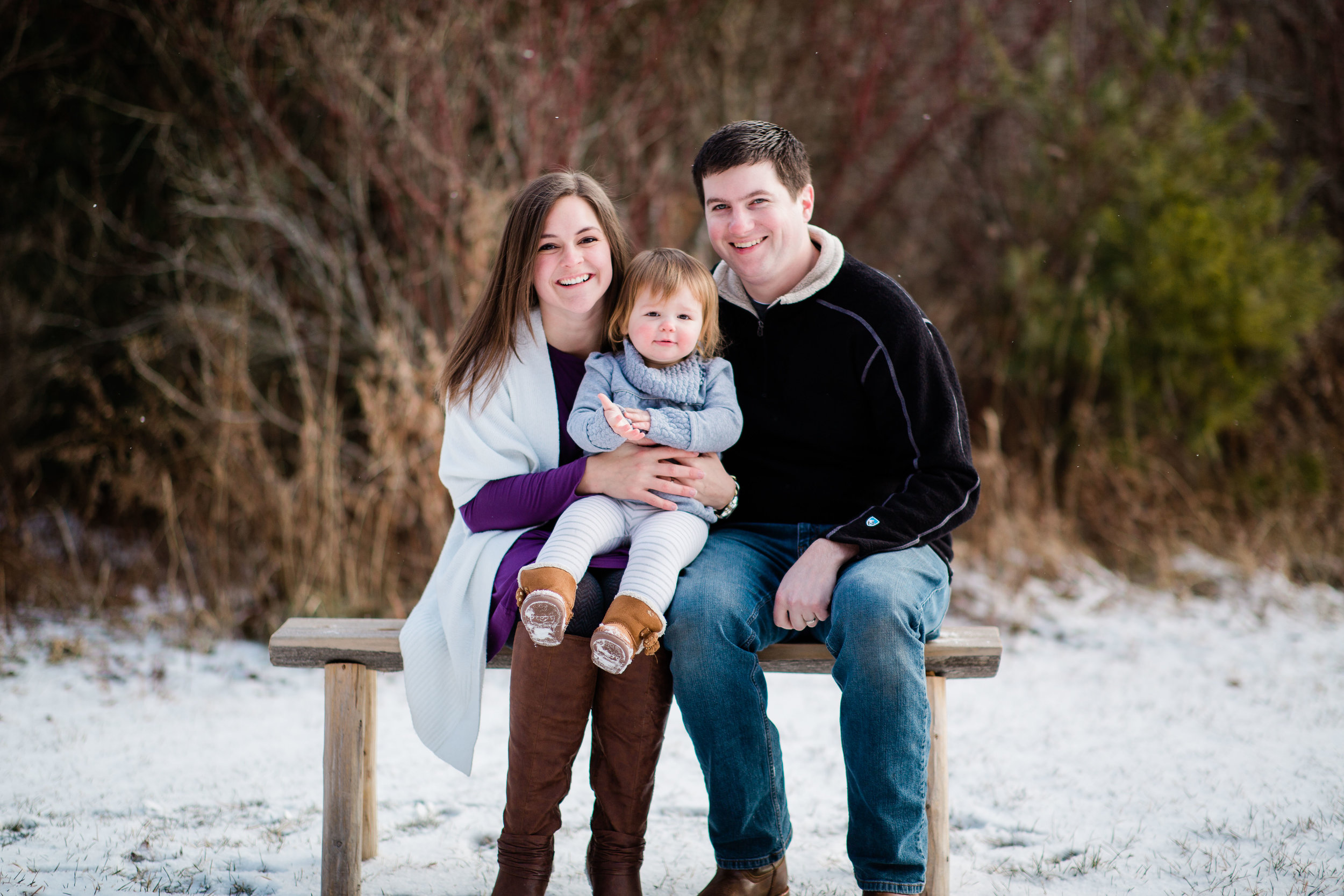 Door County Winter Veal Family Photography Session in Sturgeon Bay, WI