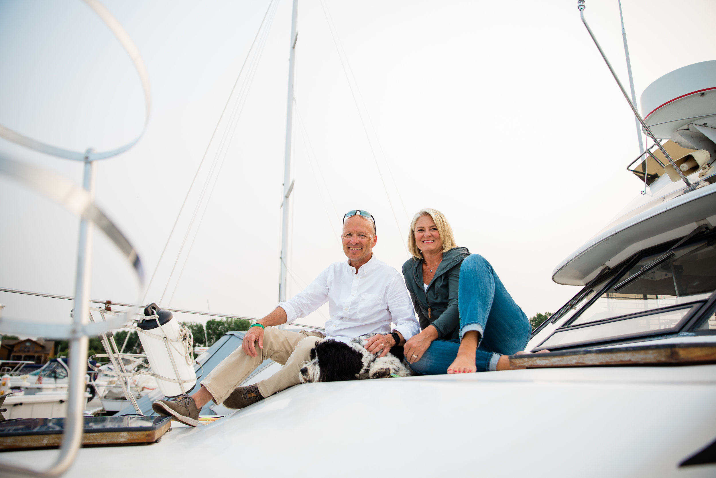 Sturgeon Bay's Quarterdeck Marina | Scott and Heidi's Calendar Session