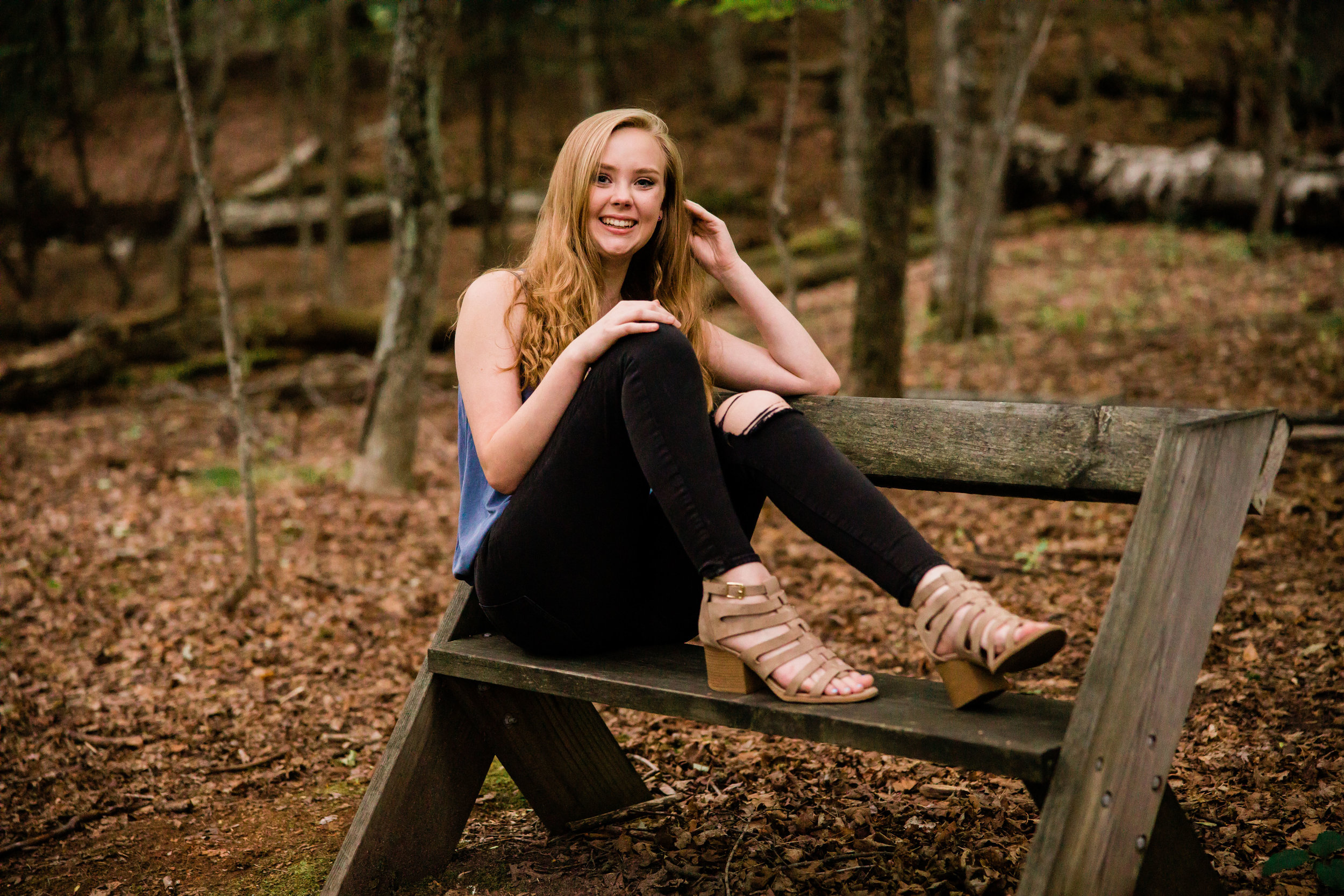 Ephraim's Hardy Gallery | Claire's Senior Portraits in Her Happy Place