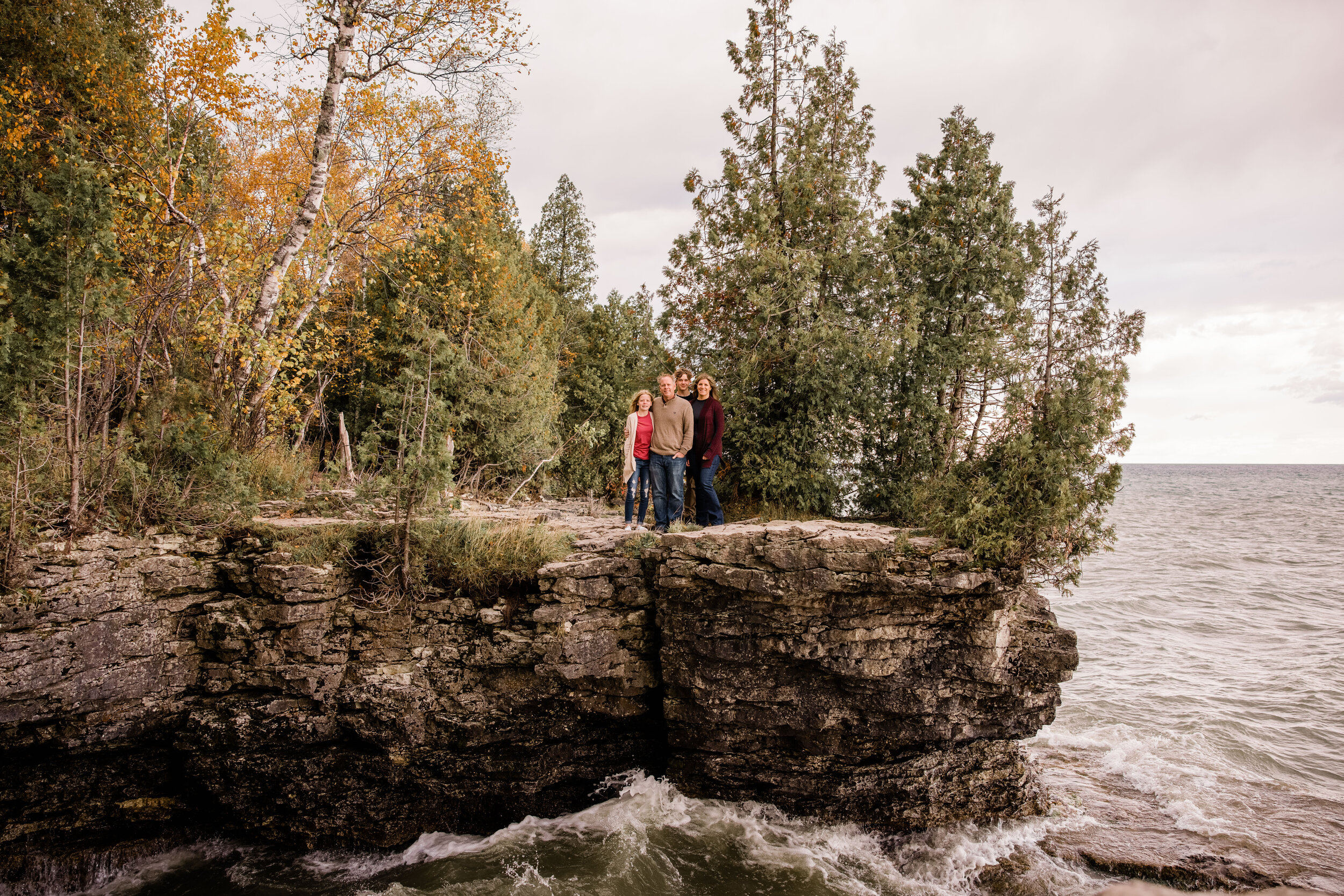Cave Point County Park | Fall Mini Session