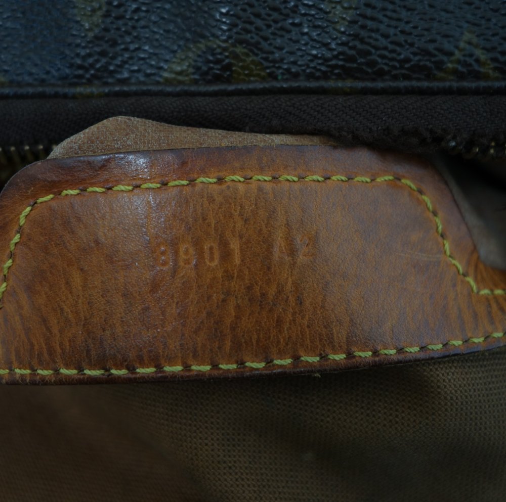 Louis+Vuitton+Double+Shoulder+Bag+Brown+Leather for sale online