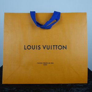 packaging orange louis vuitton shopping bag