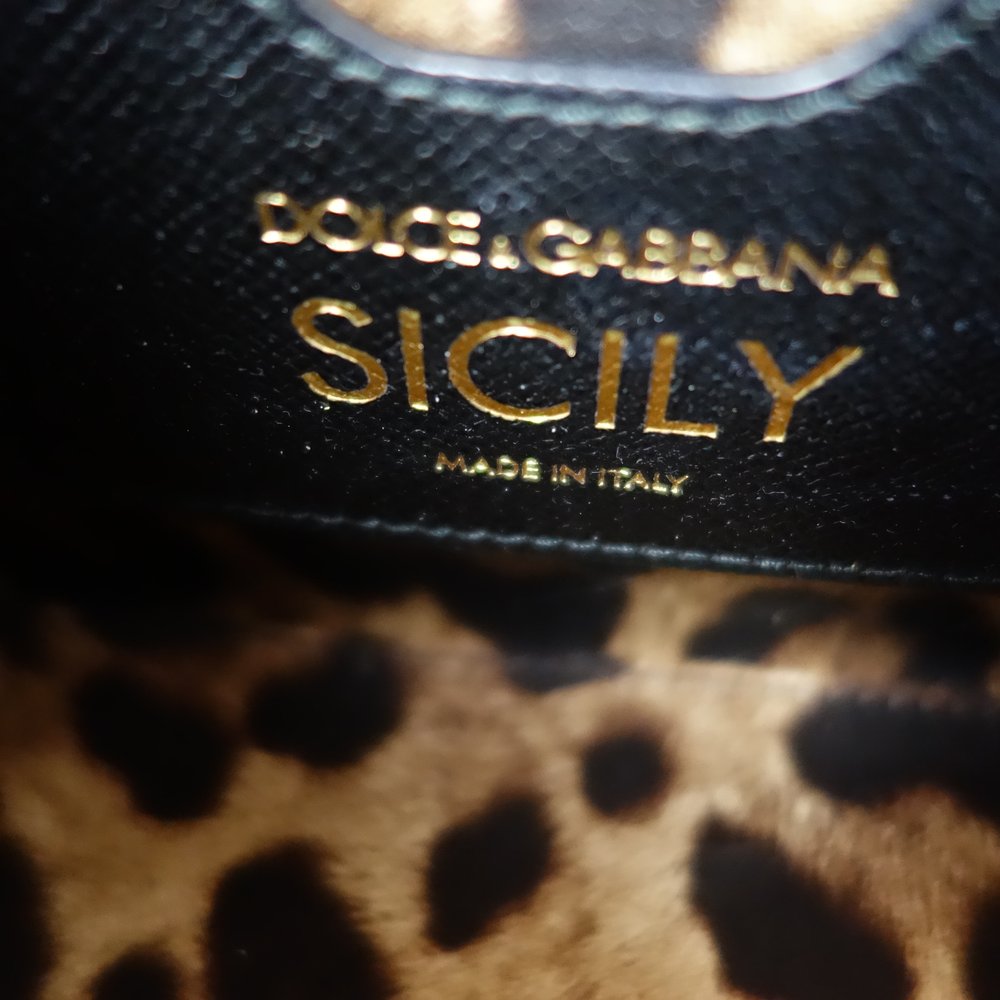 Dolce & Gabbana Sicily Medium Faux-shearling Tote Bag in Natural