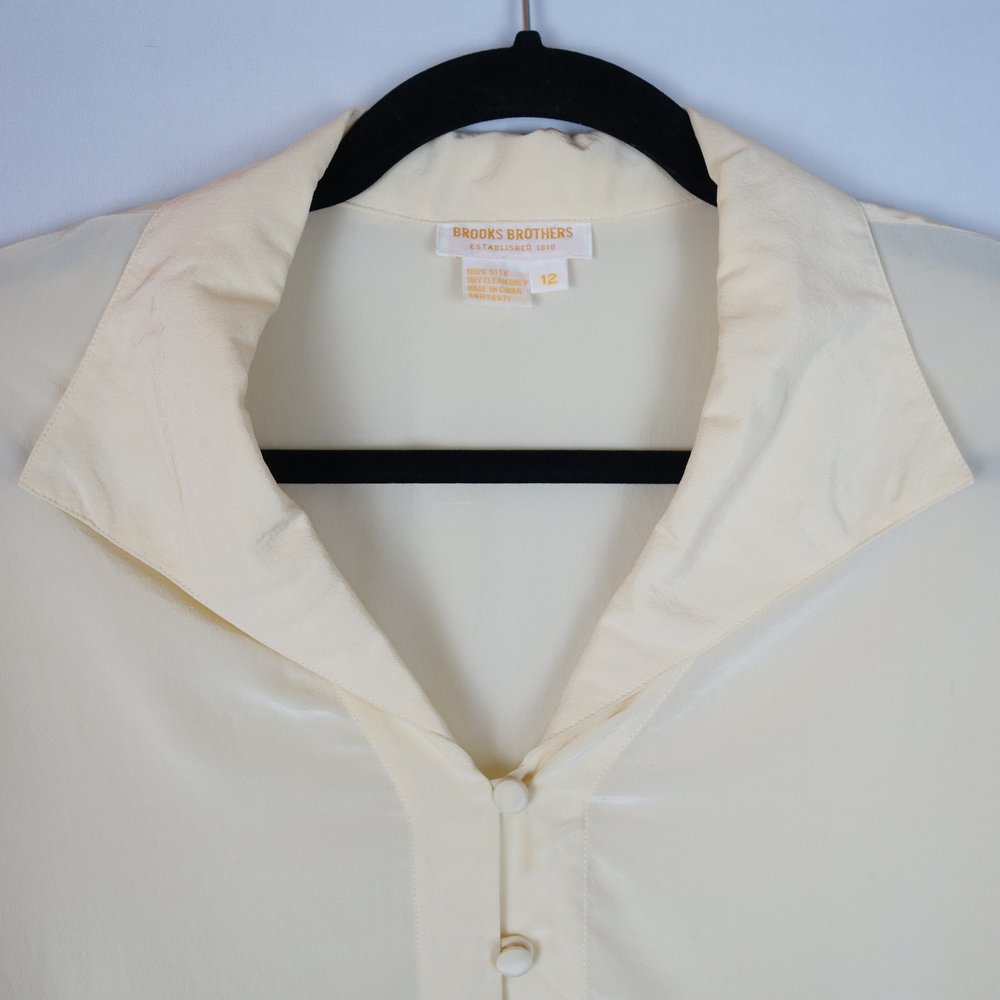 Brooks Brothers 100% Silk Utility Blouse – Ever Thrift