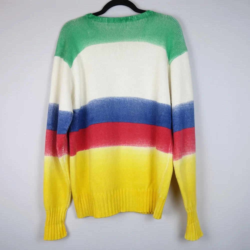 【POLORALPH LAUREN】Webb tide ラルフローレン 1993 1993 Color-Blocked Rugby Shirt - Size L