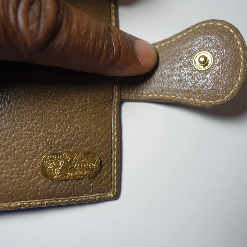 Gucci Vtg Gucci GG Monogram Coated Canvas Card Holder Made In Italy, Size 3 in x 4 in main image 0