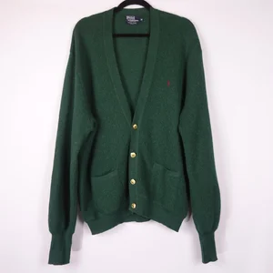 POLO RALPH LAUREN ウール ダブルブレスト　オリーブグリーン Polo Ralph Lauren Double Knitted Half Zip Greenery Heather at