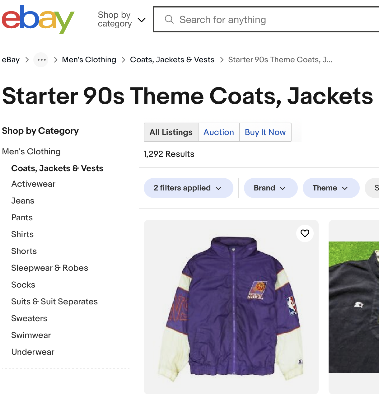 starter jackets 90s for sale