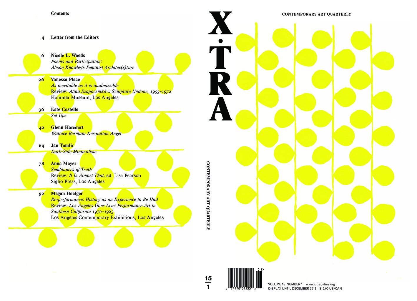  Cover design &amp; Artist Project for XTRA Magazine, 2012 