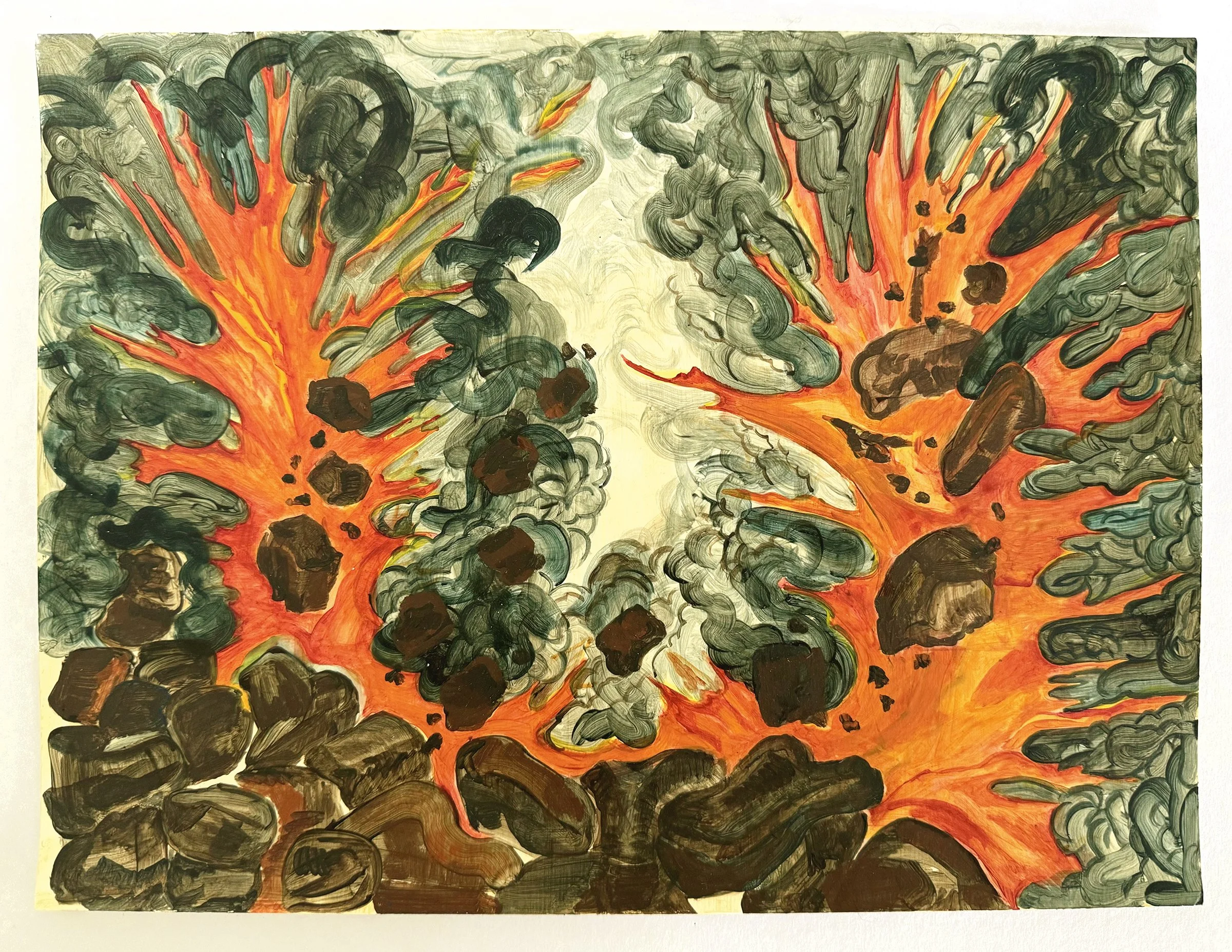  The prints draw from a new body of work, a series of paintings that quote the pictorial and narrative qualities of friezes, comic frames and illustration.  