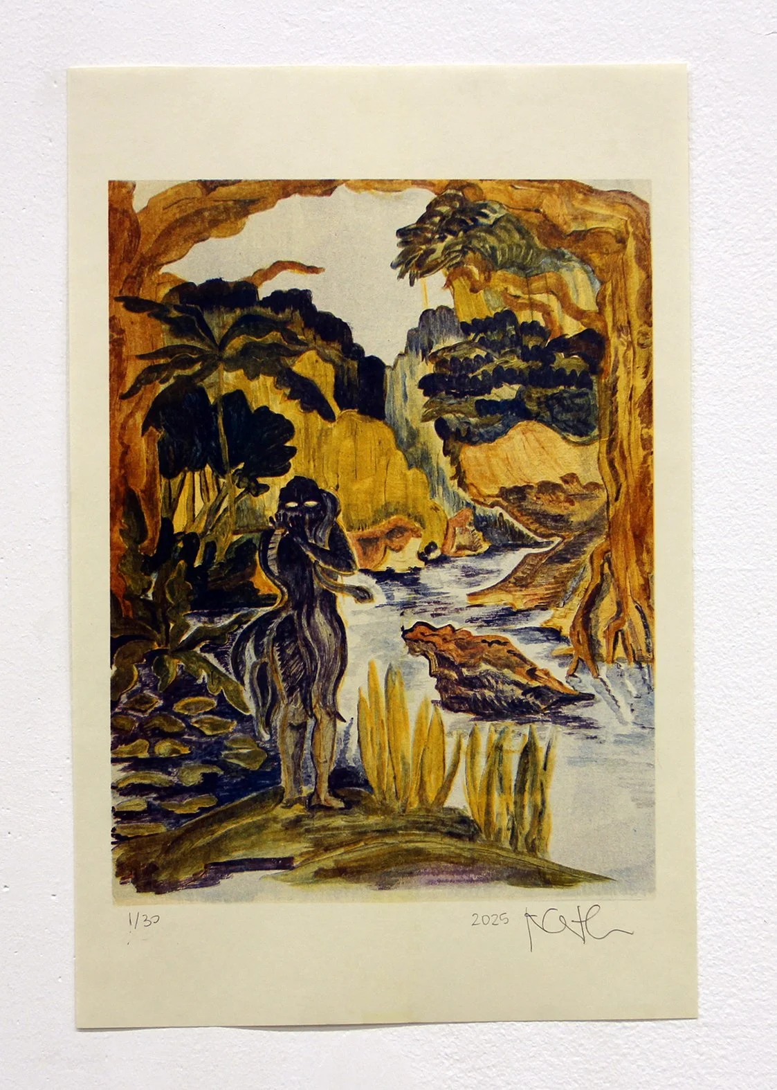  The prints draw from a new body of work, a series of paintings that quote the pictorial and narrative qualities of friezes, comic frames and illustration. 