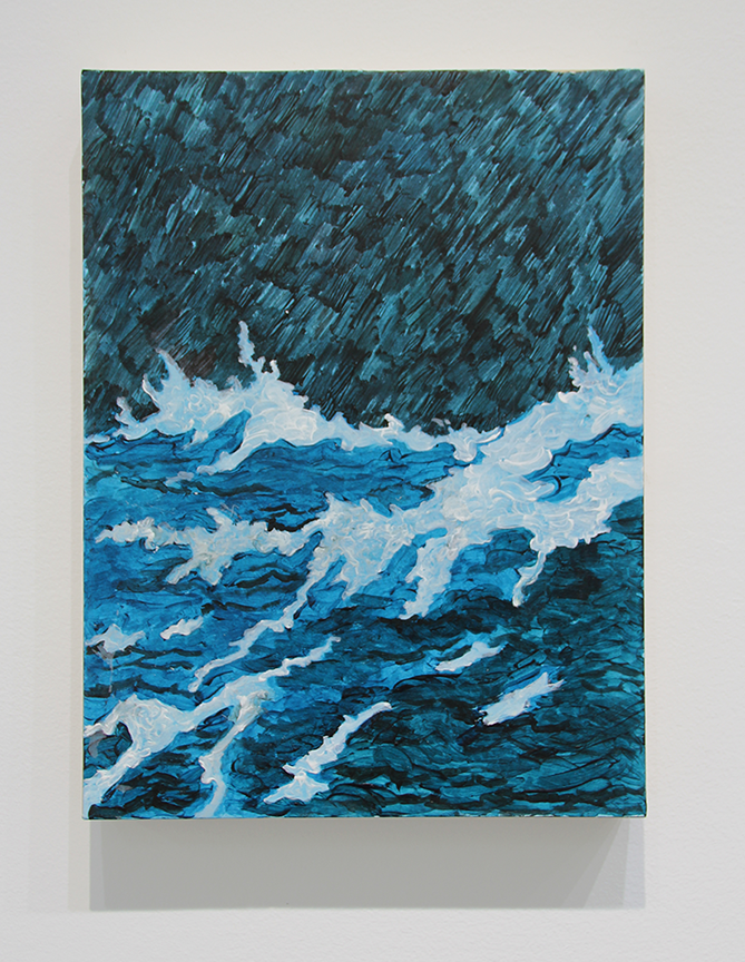  Night, 2024  acrylic on paper 