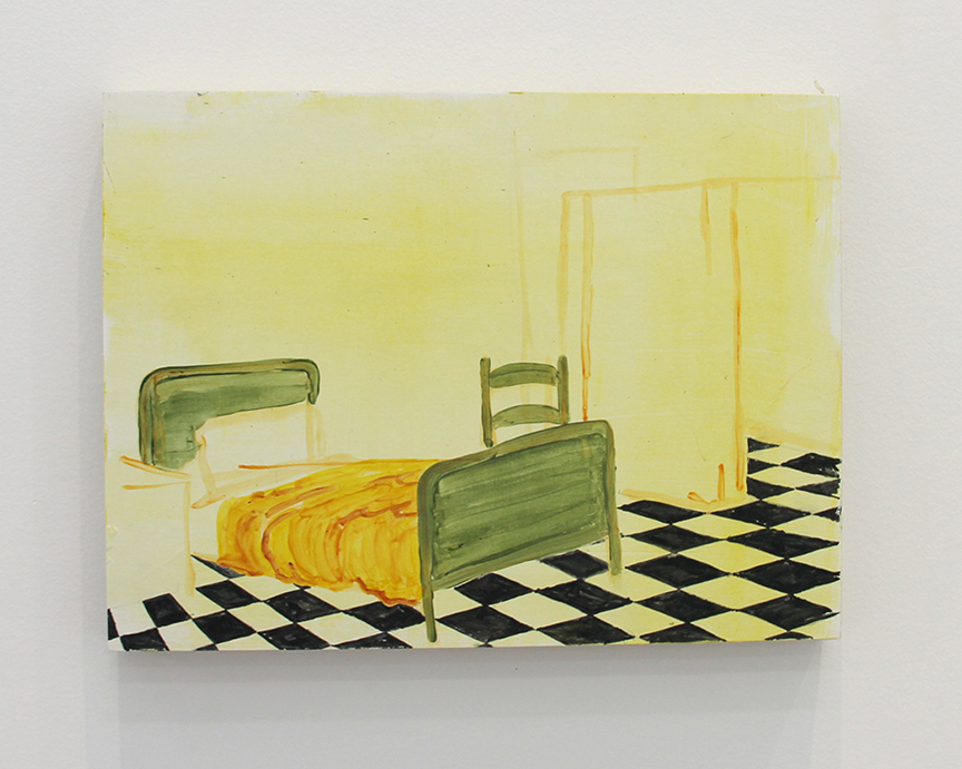  Hallway, 2024  acrylic on paper 