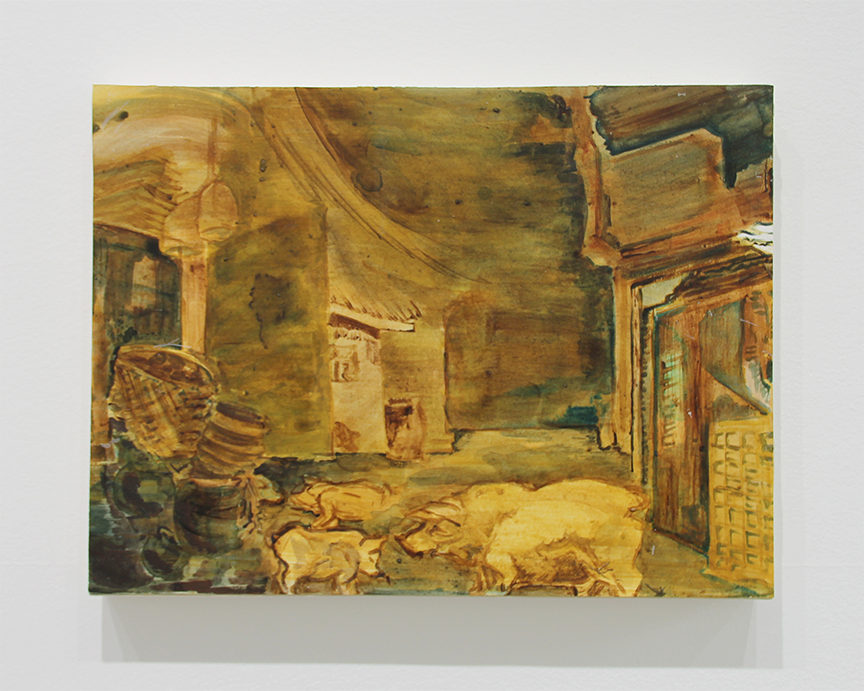  Alley, 2025  acrylic on paper 