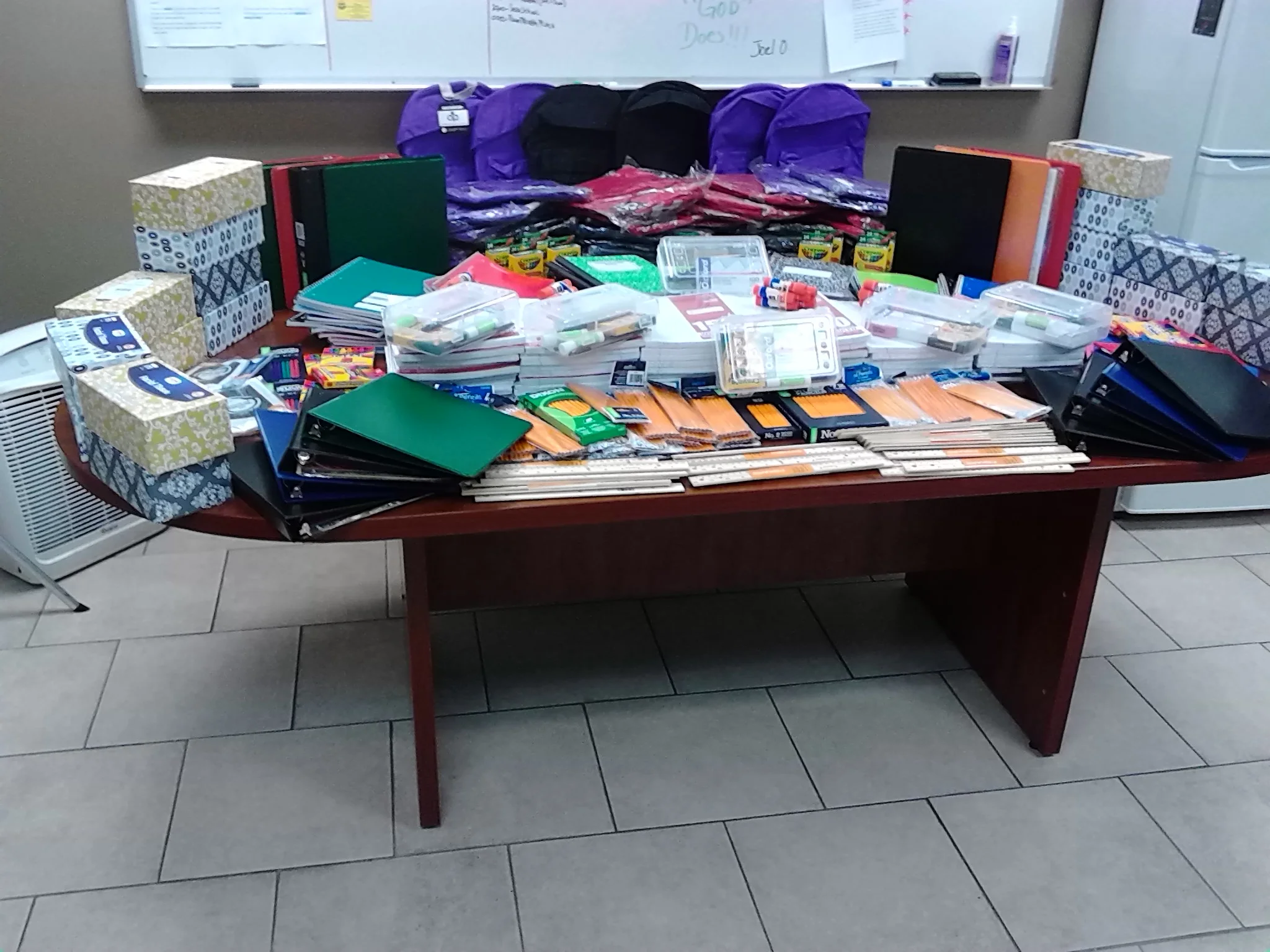  We support Sarah’s Hope Family Shelter Of Baltimore, Maryland with pampers, pull ups, and baby wipes several times throughout the year. We also support them with back to school back packs and supplies as well as bag lunches throughout the year. The 