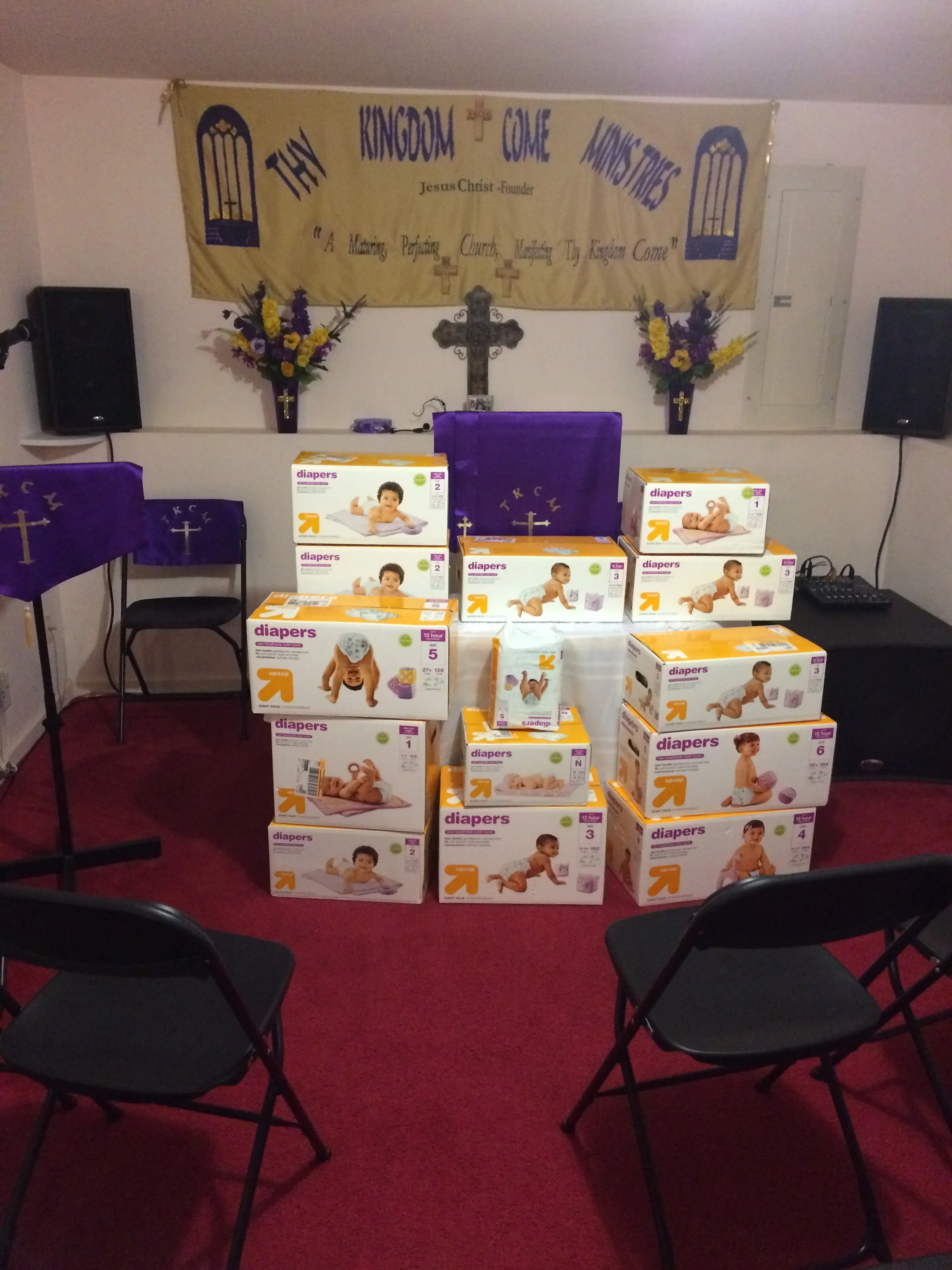  We support Sarah’s Hope Family Shelter Of Baltimore, Maryland with pampers, pull ups, and baby wipes several times throughout the year. We also support them with back to school back packs and supplies as well as bag lunches throughout the year. The 