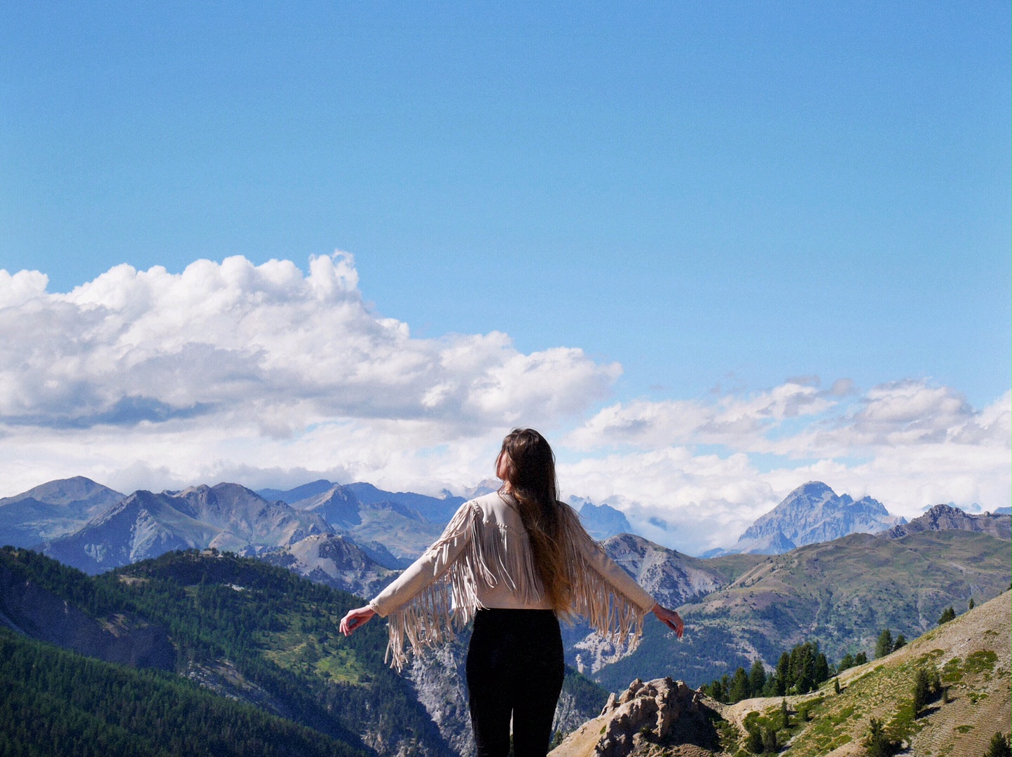 Fringe Jacket - Me Posing @ Col d'Izoard - French Alps - France