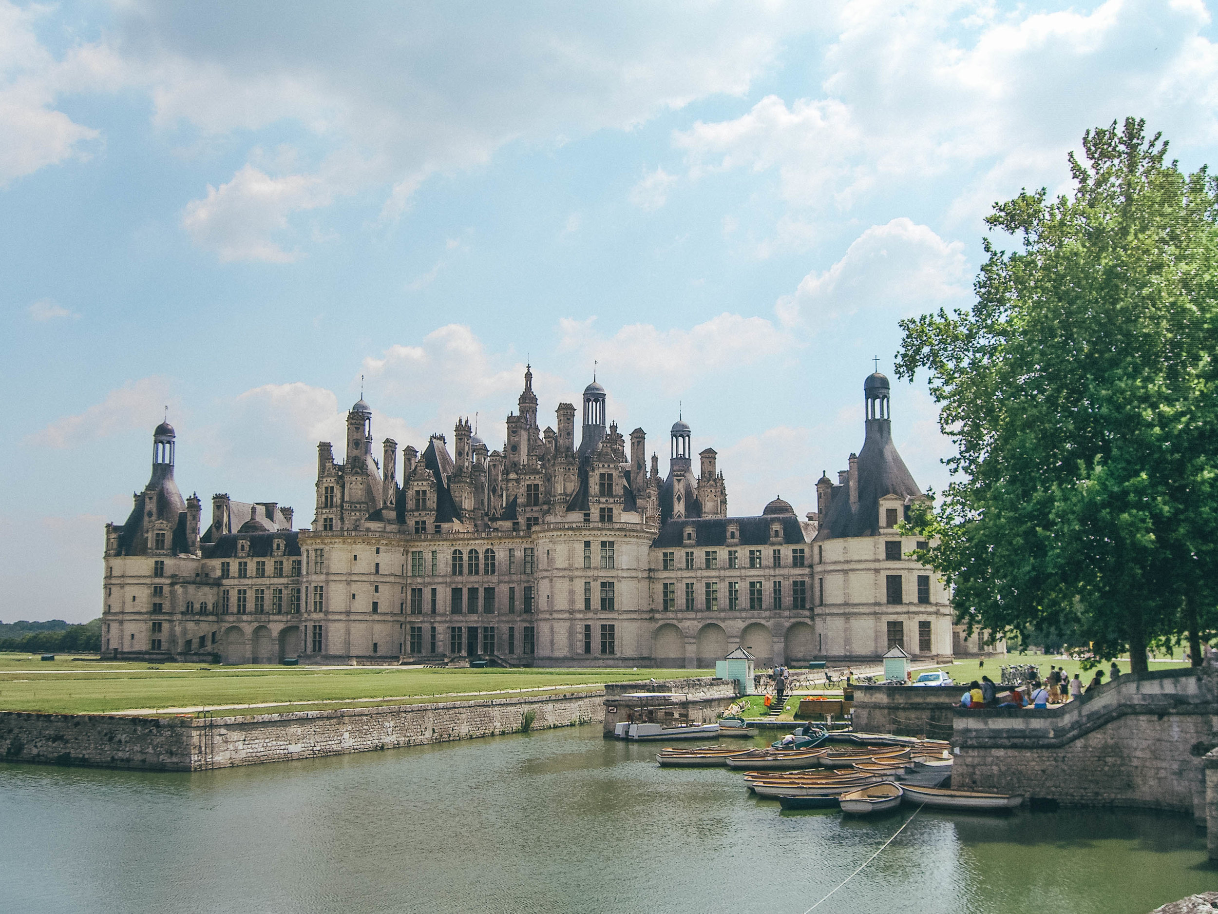 The Castle and the Canal - Chateau de Chambord - Loire Valley - France