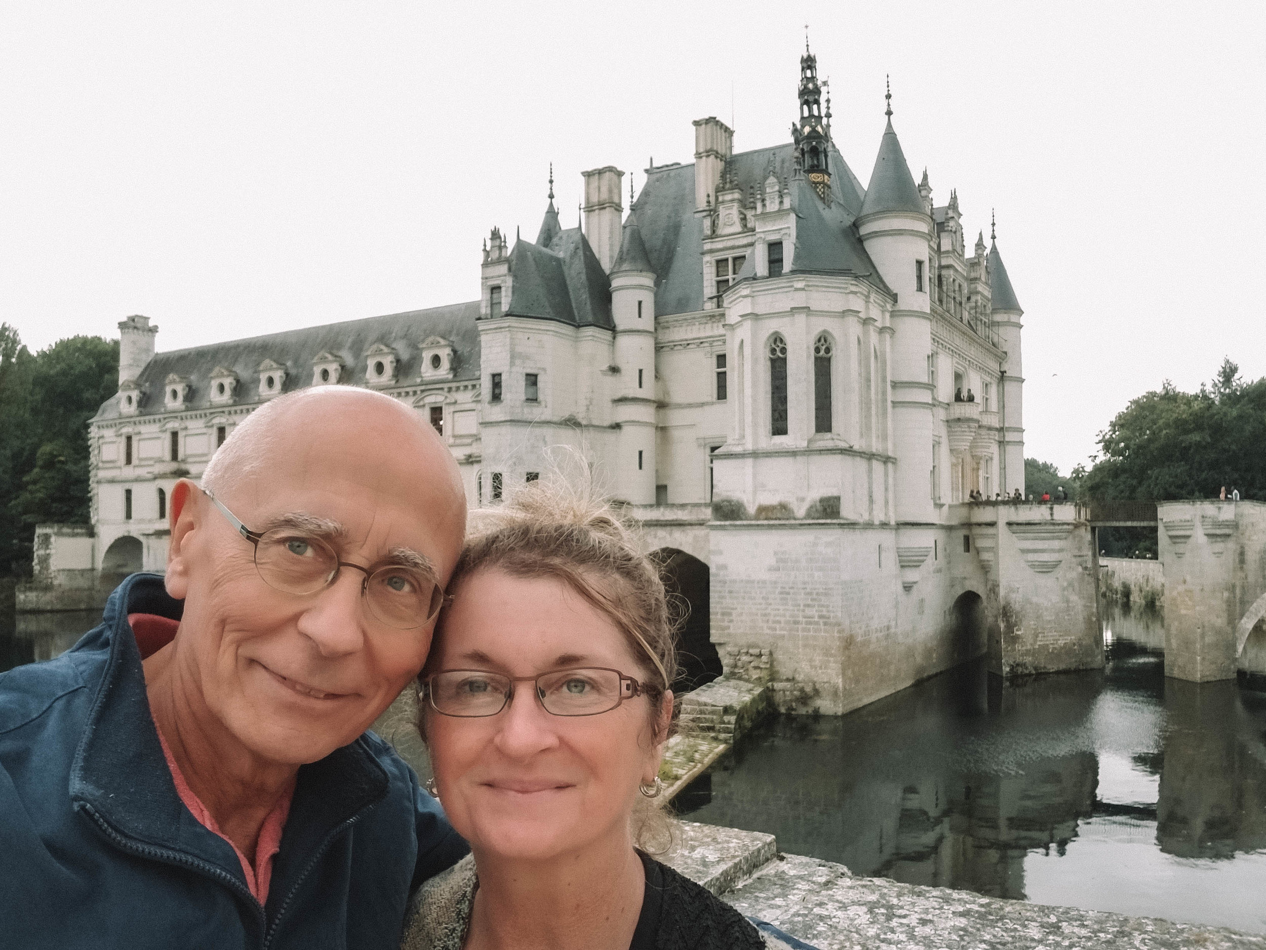 Mom and Dad at the Castle - Chateau de Chenonceau - Loire Valley - France