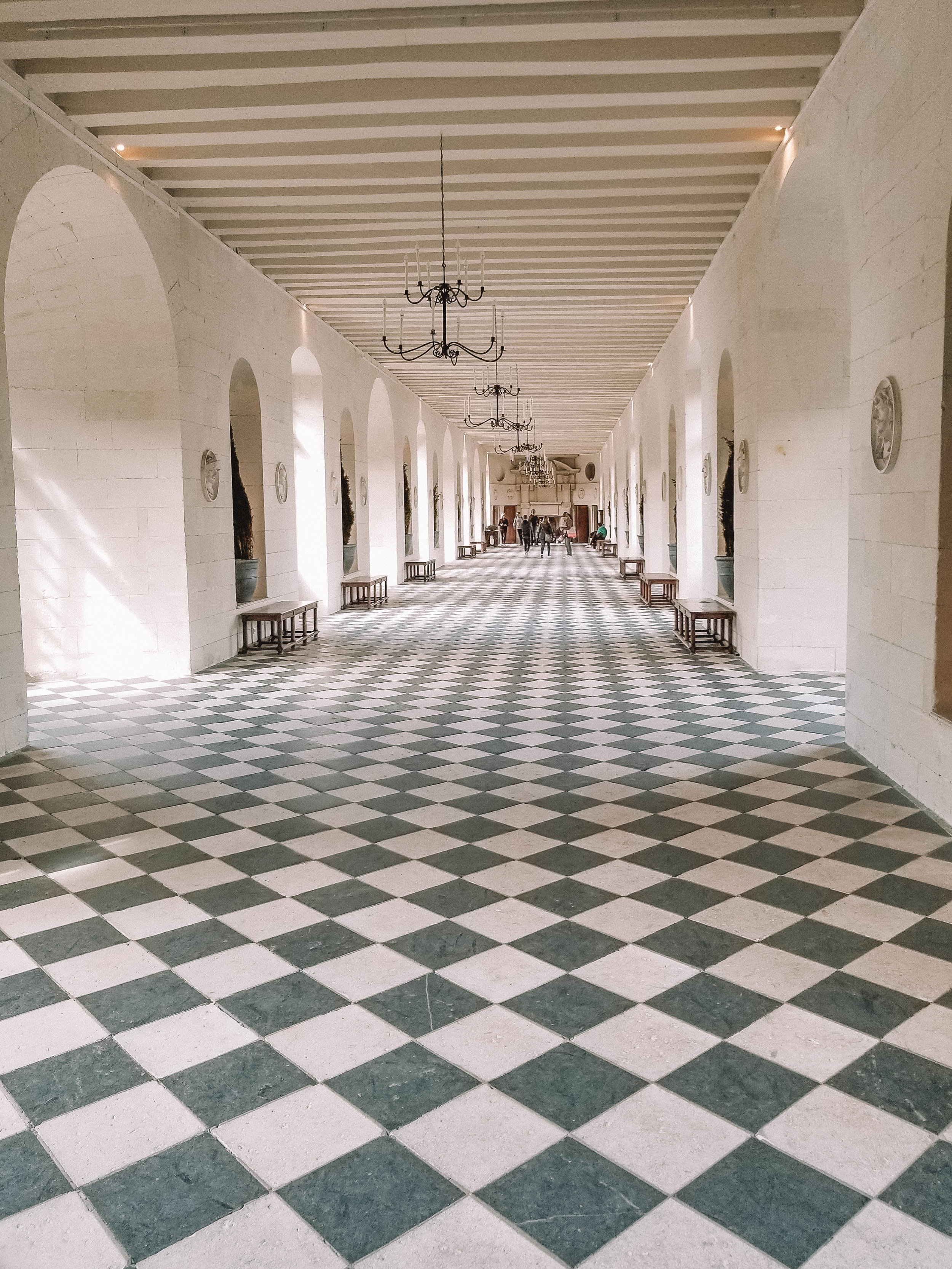 Tiled Floor - Chateau de Chenonceau - Loire Valley - France