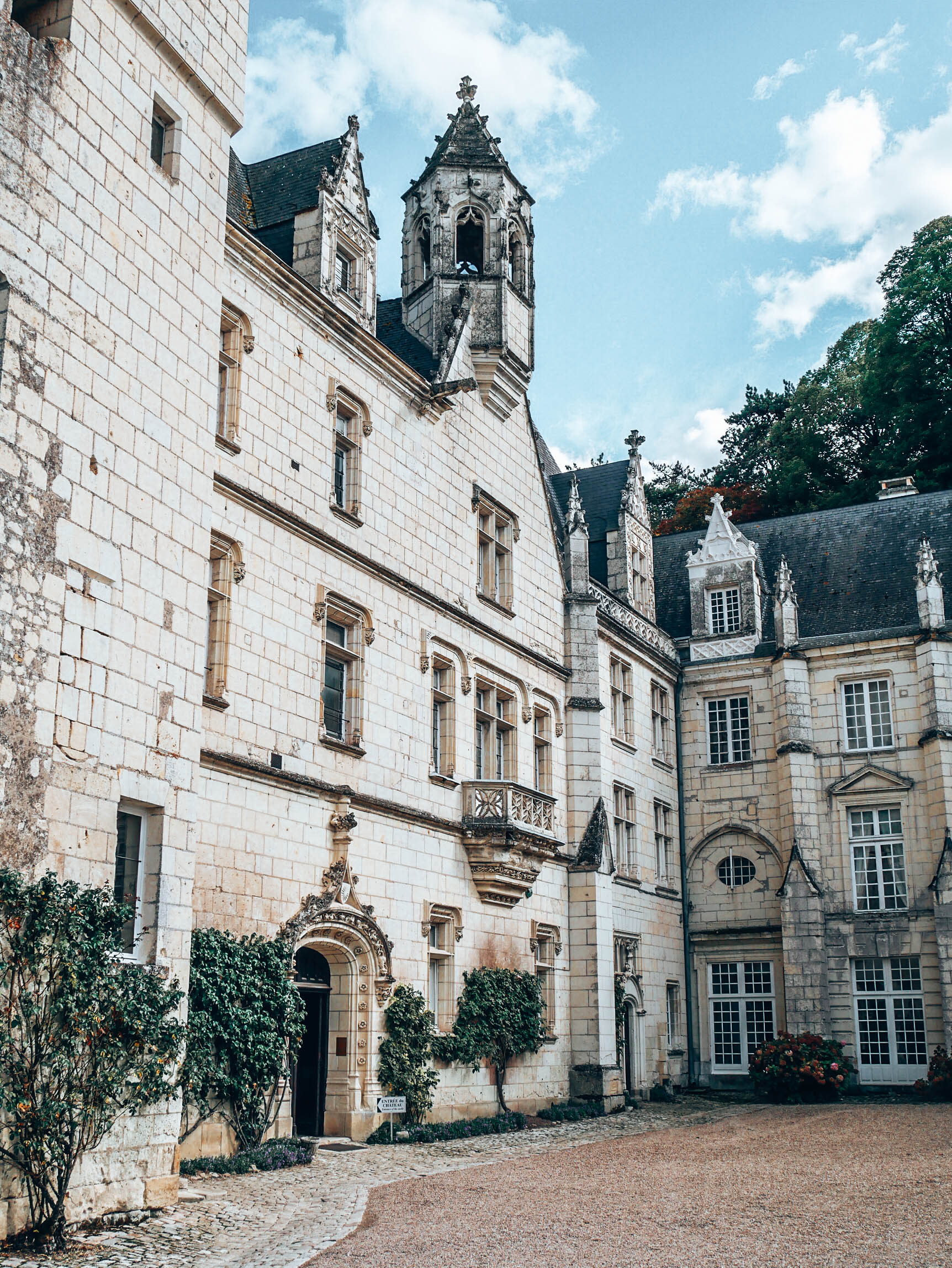 Front Entrance of the Castle - Chateau d'Ussé - Loire Valley - France