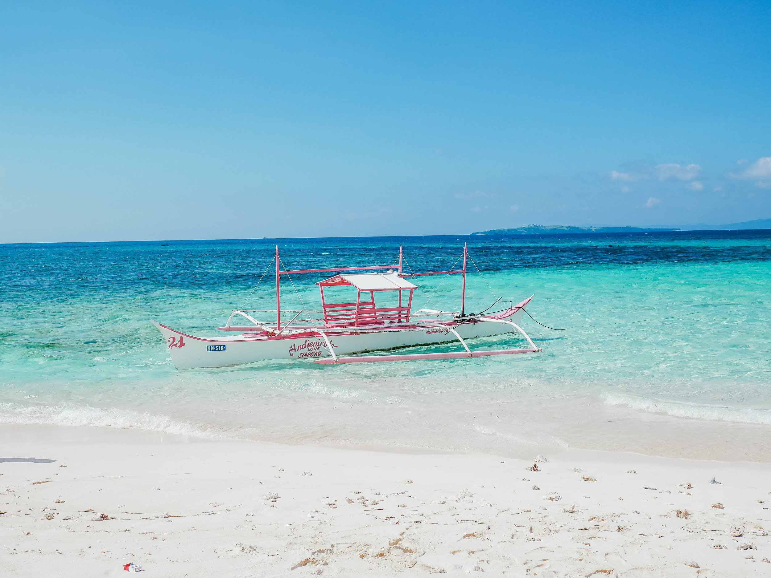 Local boat - Naked Island - Siargao - Philippines