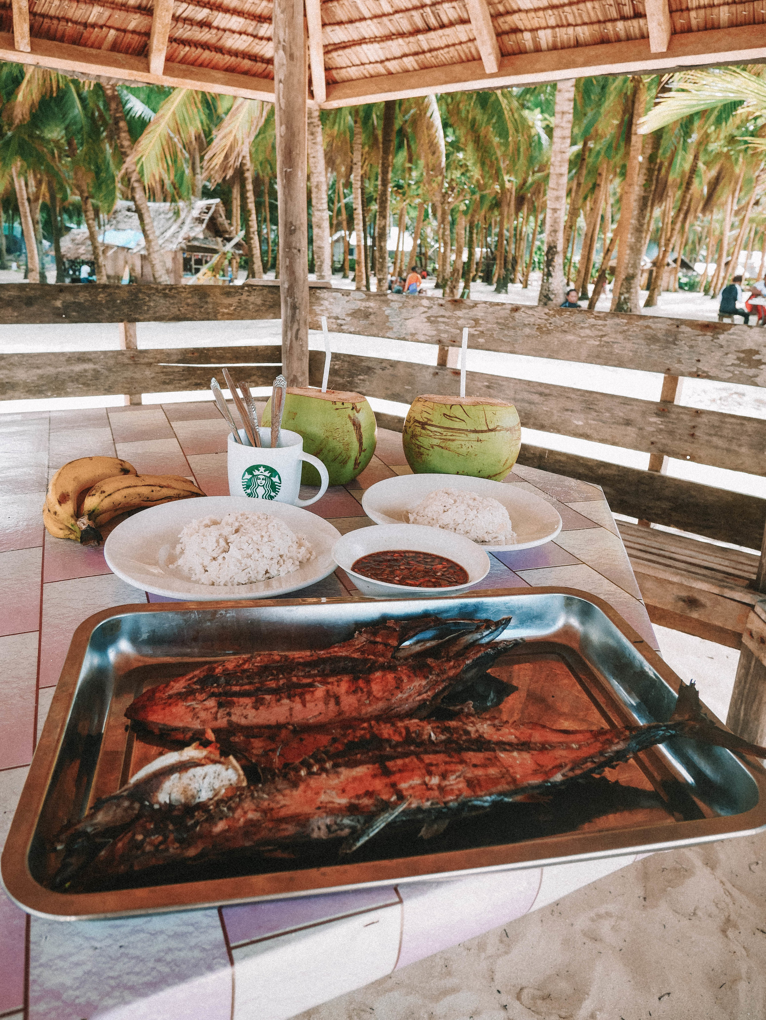 Lunch is Served - Fresh Fish - Daku Island - Siargao - Philippines