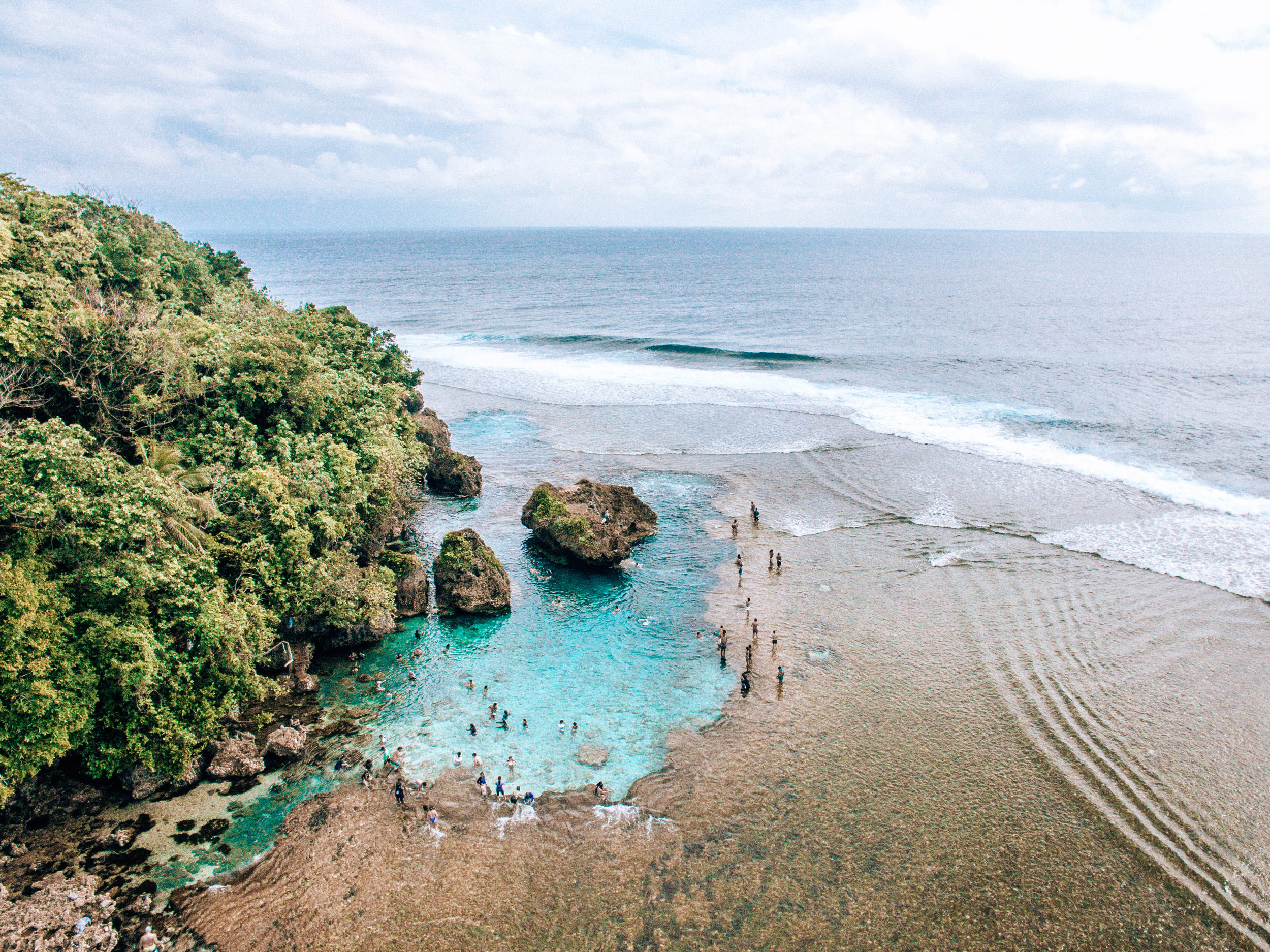The pools from the sky - Magpupungko Beach - Siargao - Philippines