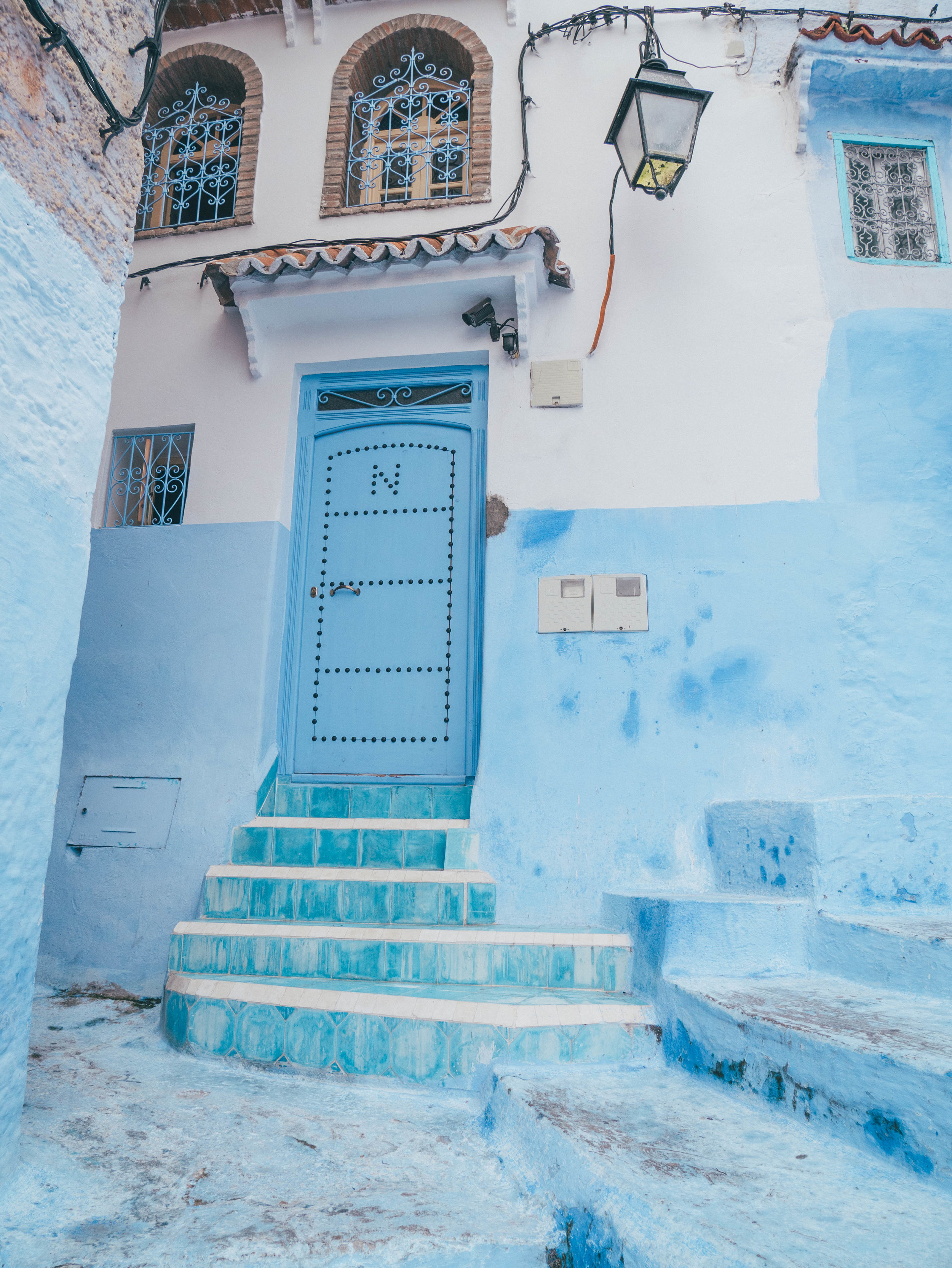 Another Blue house Entrance - Chefchaouen - Morocco