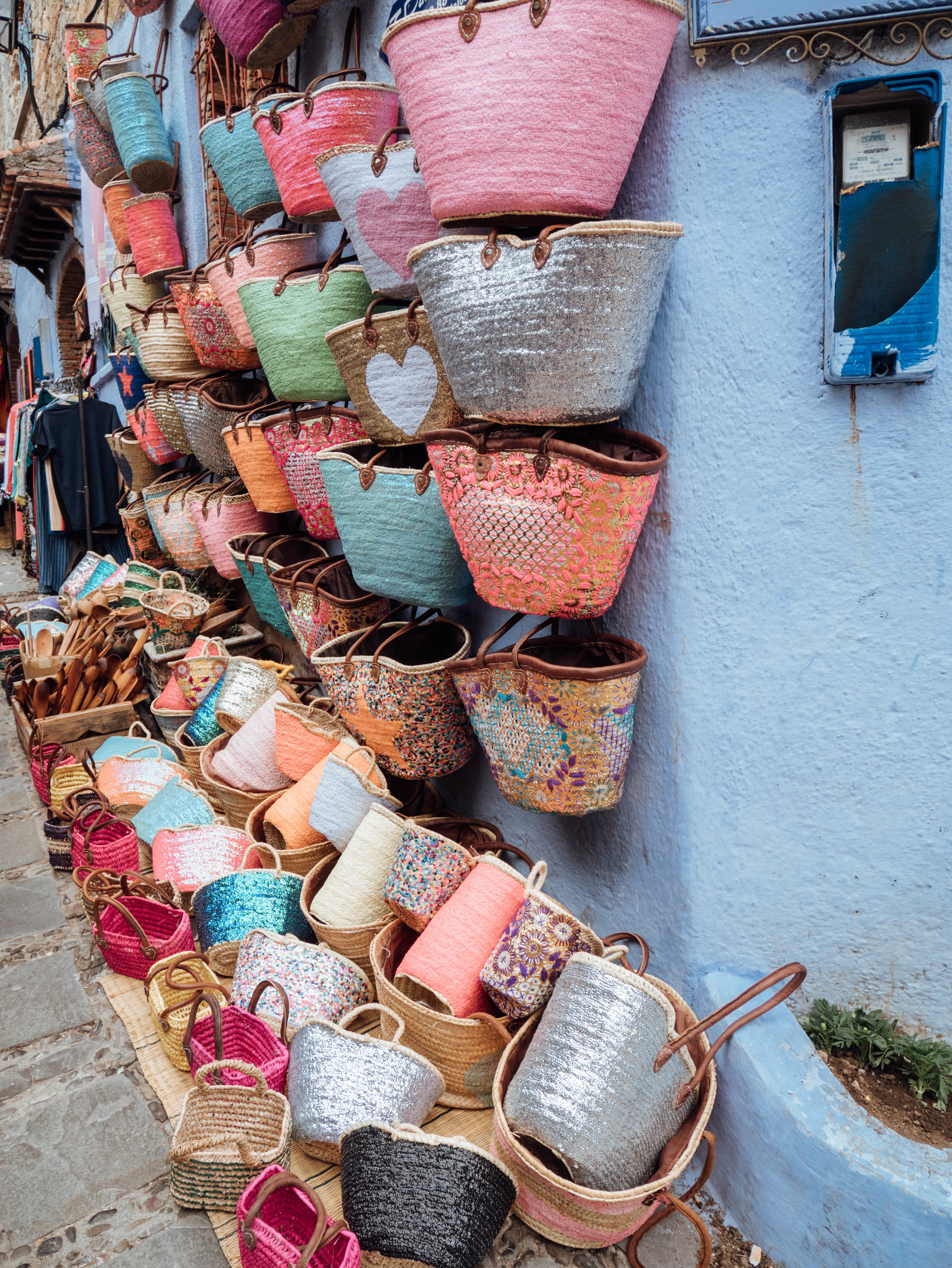 More colourful bags - Chefchaouen - Morocco