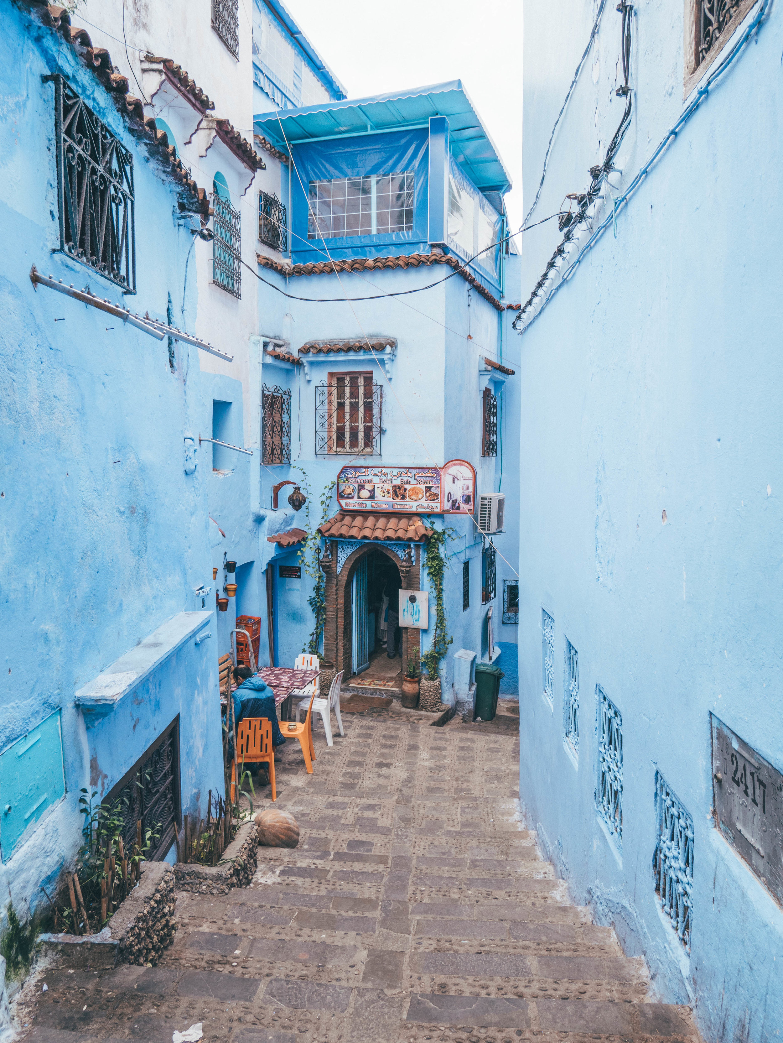 Yet another cute blue street - Chefchaouen - Morocco