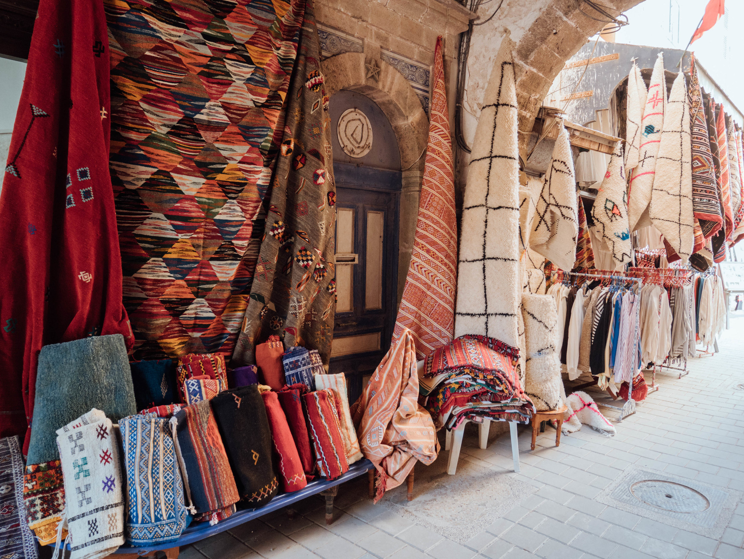 Local Market - Carpets and Rugs - City Walls - Essaouira - Morocco