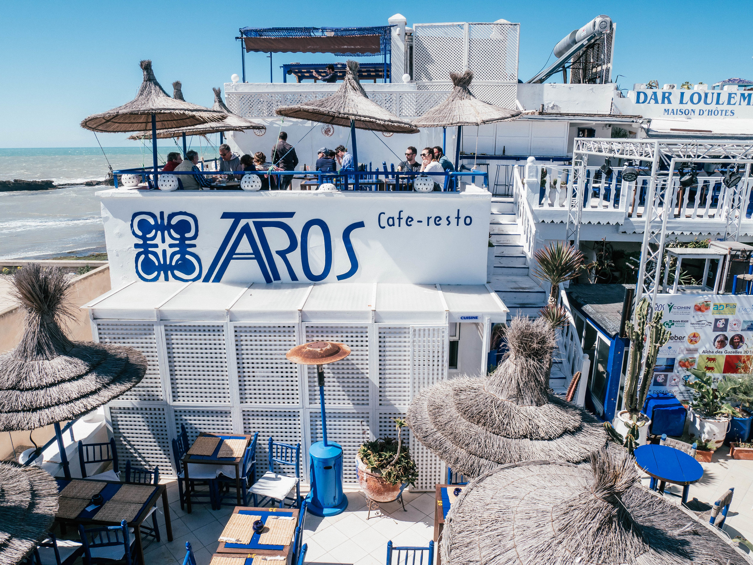 Taros Restaurant Rooftop Ocean View - Essaouira - Morocco