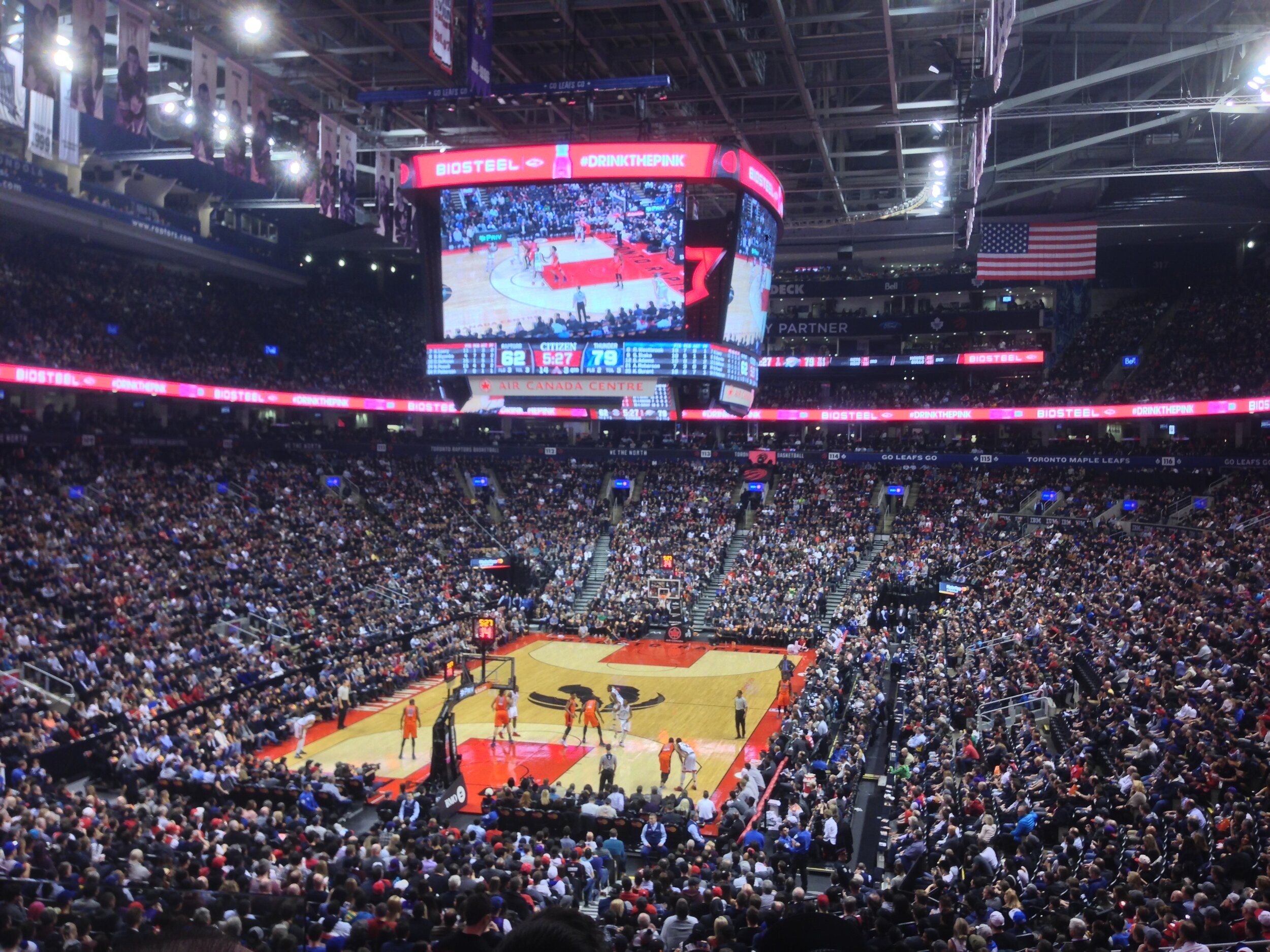 Raptors Basketball Game - Air Canada Center - Toronto, Ontario, Canada