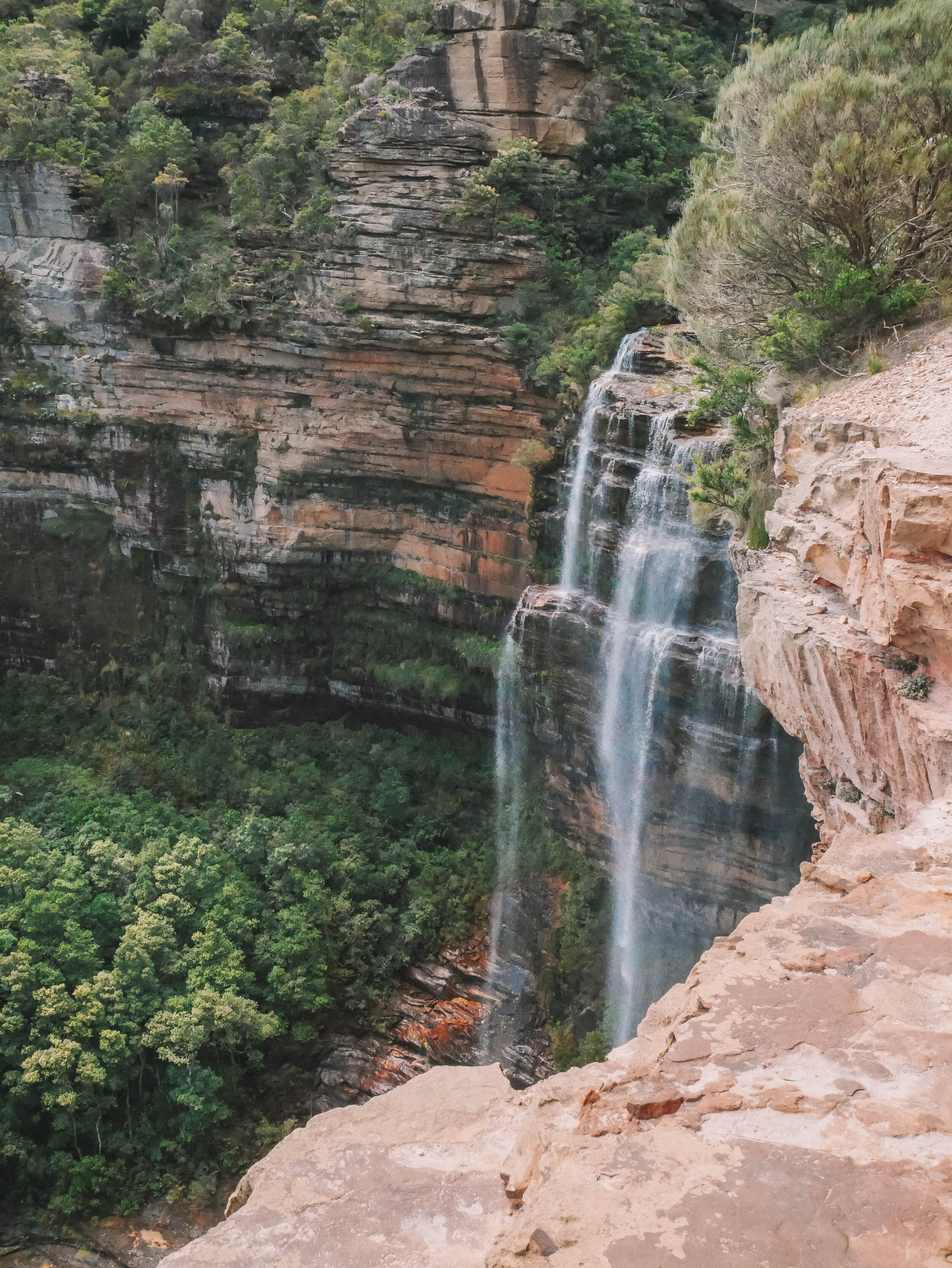 Wentworth Falls seen from beside - Blue Mountains - New South Wales (NSW) - Australia